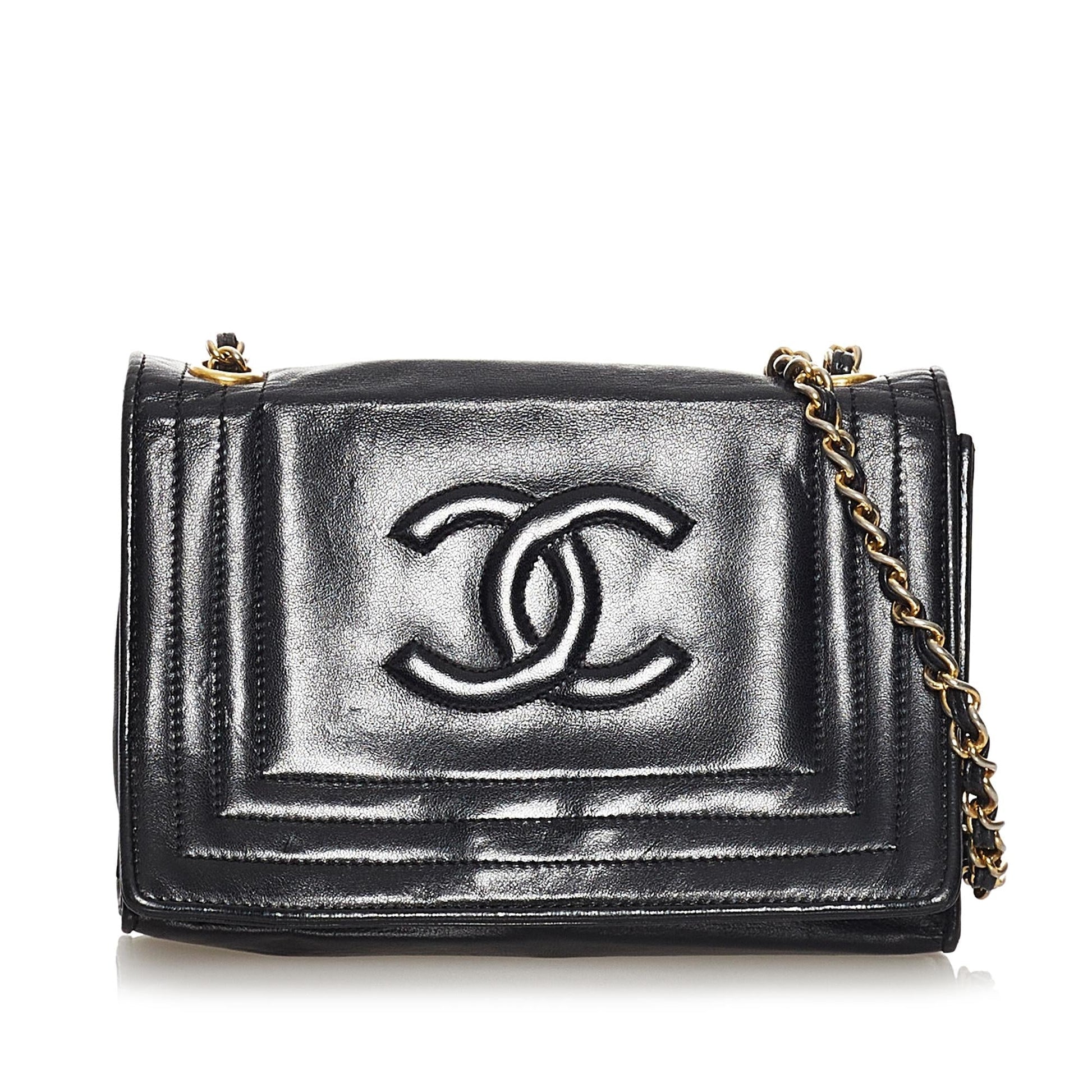 Chanel CC Lambskin SHG Leather Shoulder Bag