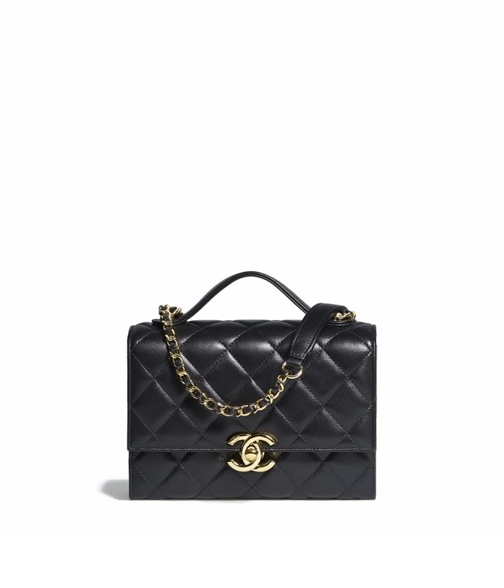 Chanel CC Lambskin Quilted Golden Plate Mini Flap Women Shoes