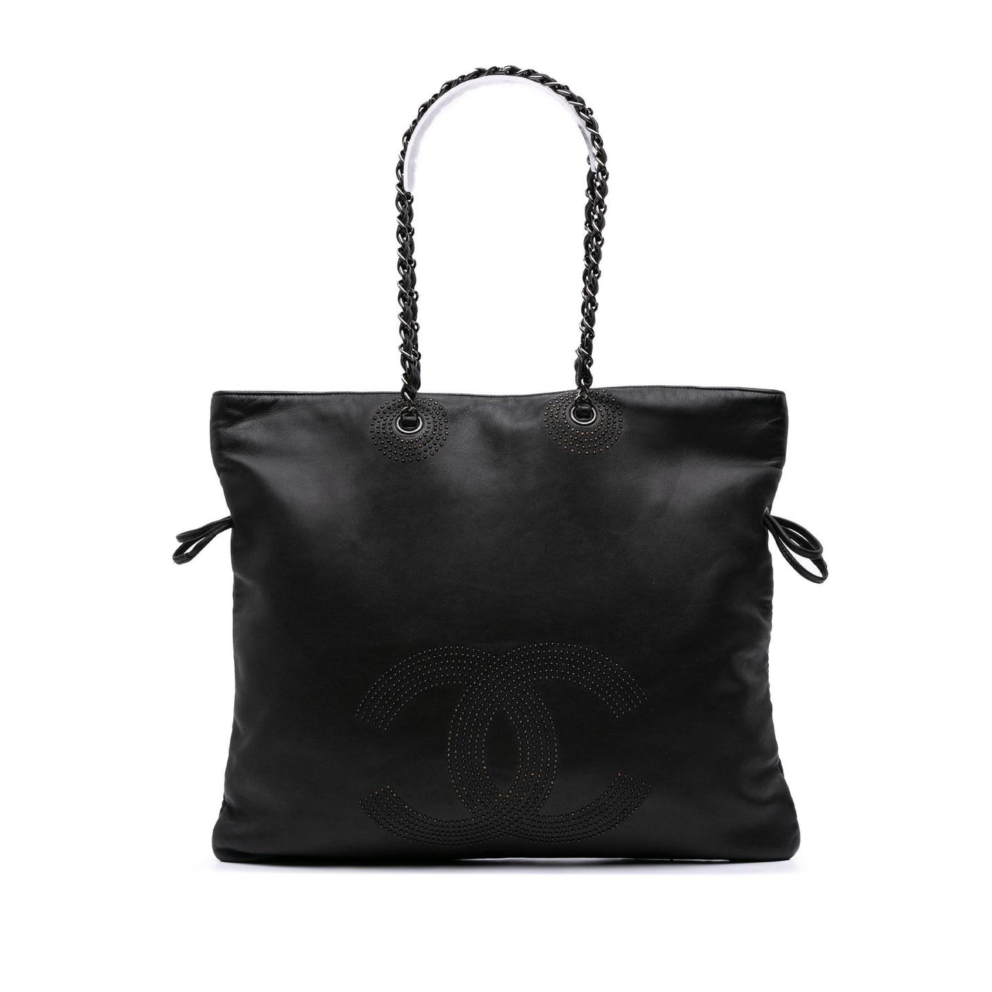 Chanel CC Lambskin Studded Bonbons Tote Bag