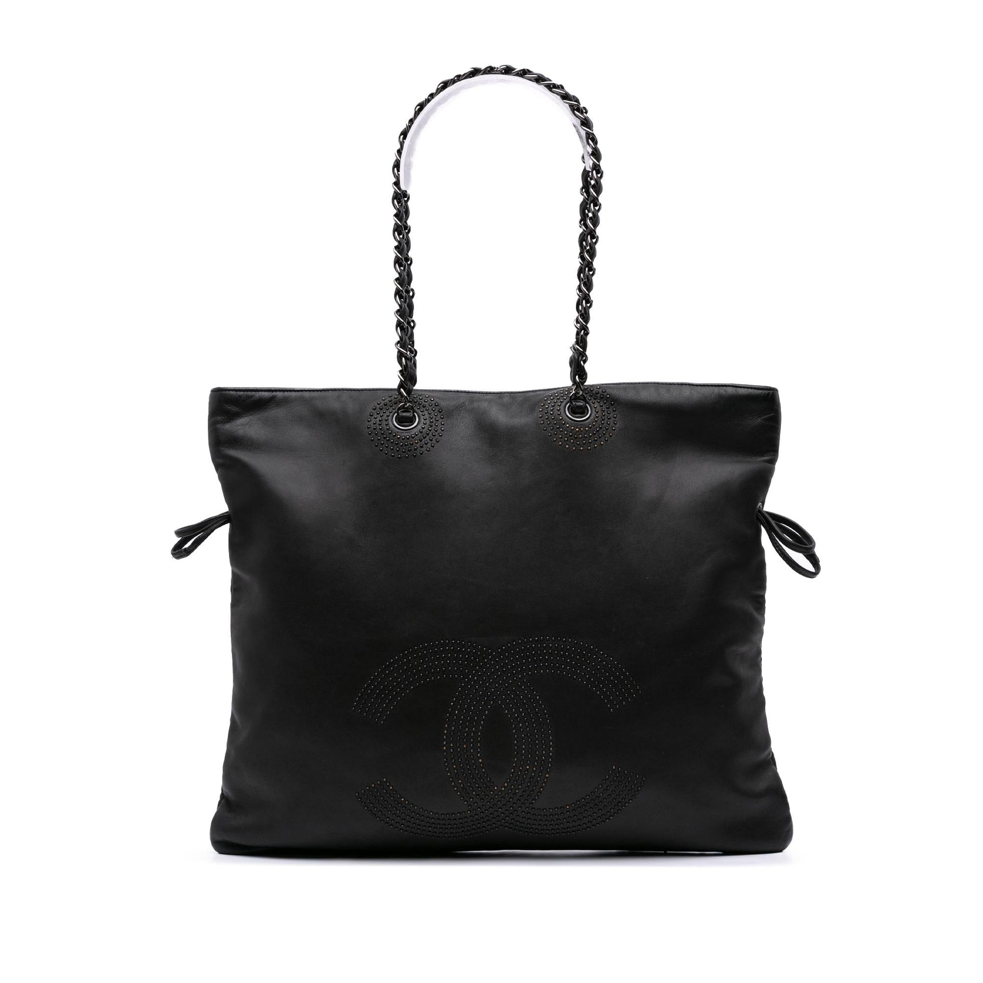 Chanel CC Lambskin Studded Bonbons Tote Bag