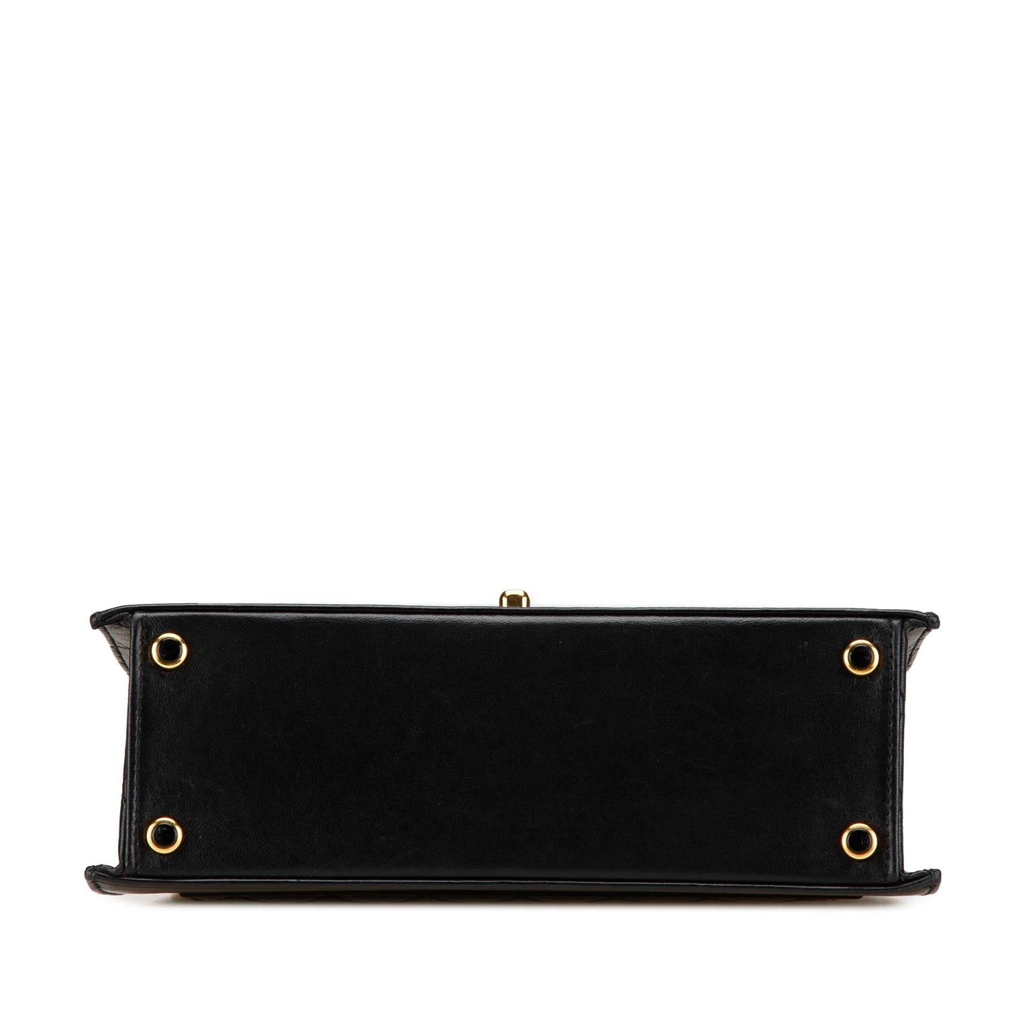 Chanel CC Lambskin Trapezoid Flap Handbag