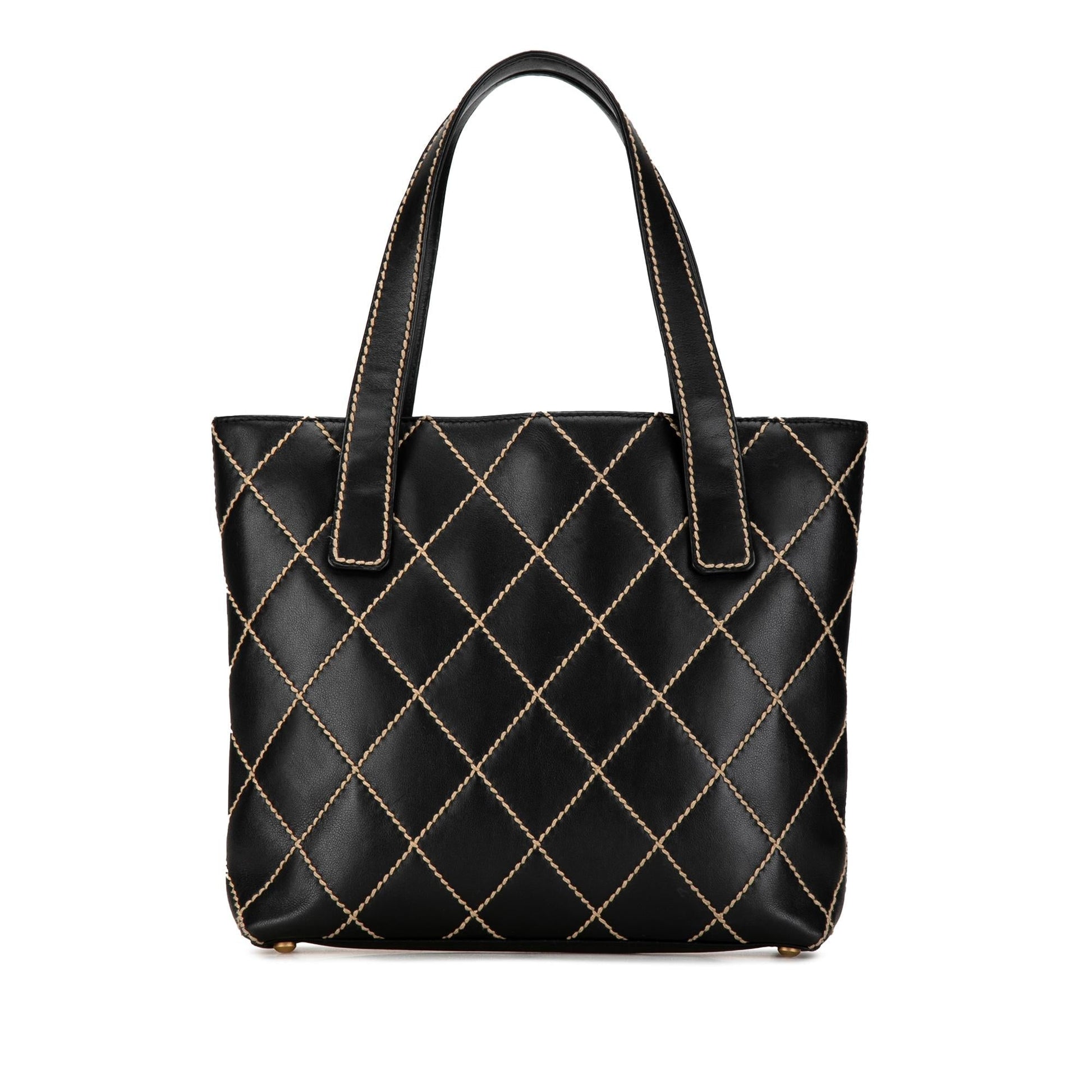 Chanel CC Lambskin Wild Stitch SHG-aqtoNm Handbag
