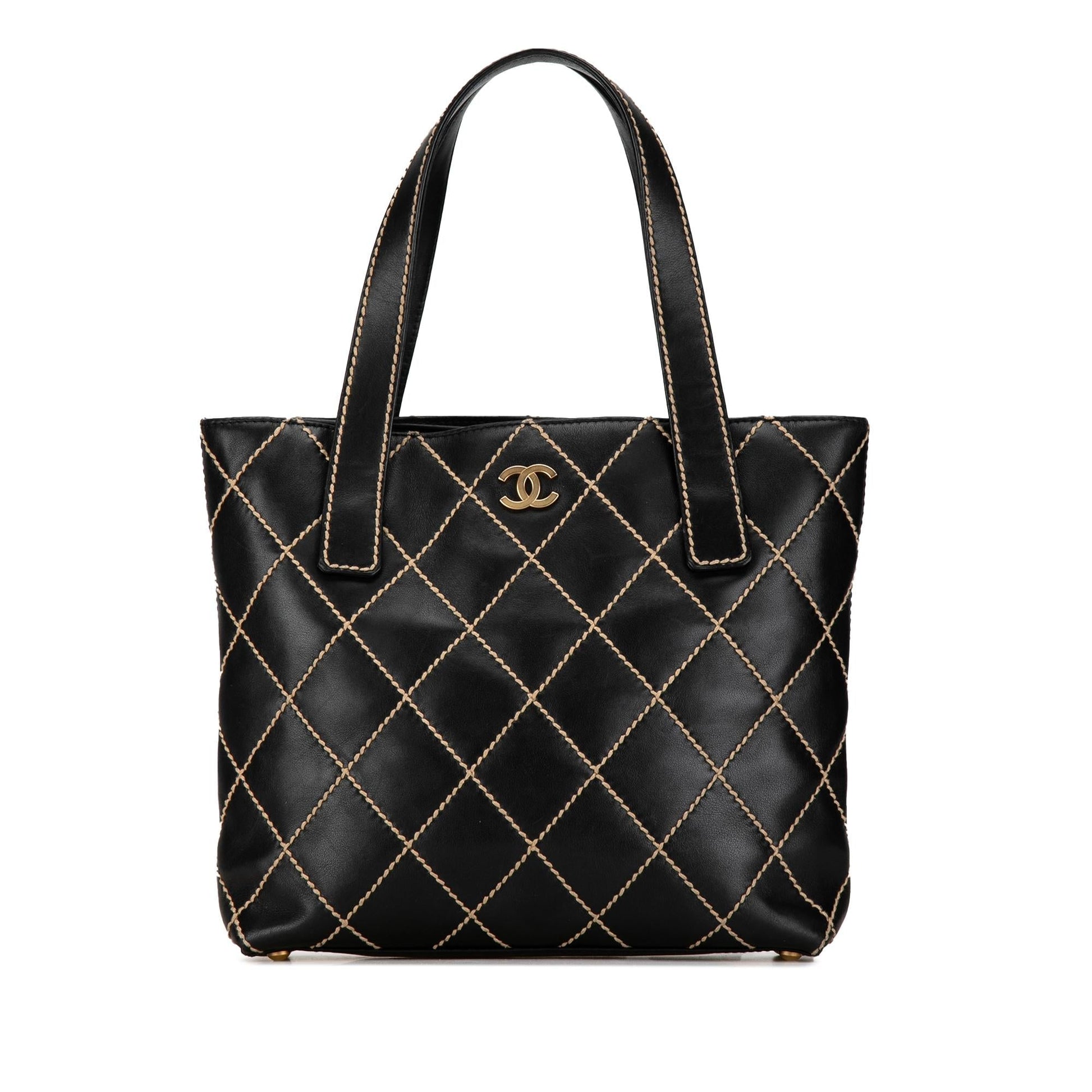 Chanel CC Lambskin Wild Stitch SHG-aqtoNm Handbag