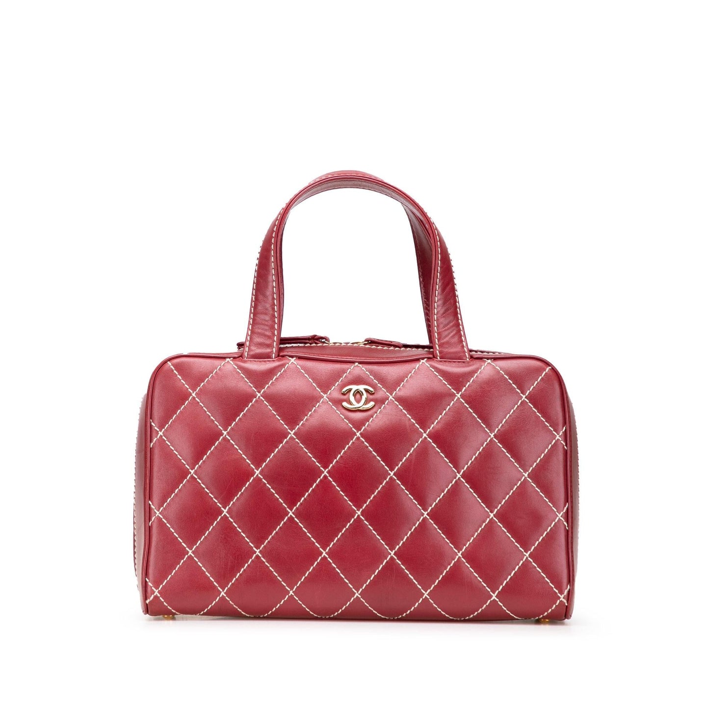 Chanel CC Lambskin Wild Stitch Handbag Handbag 1