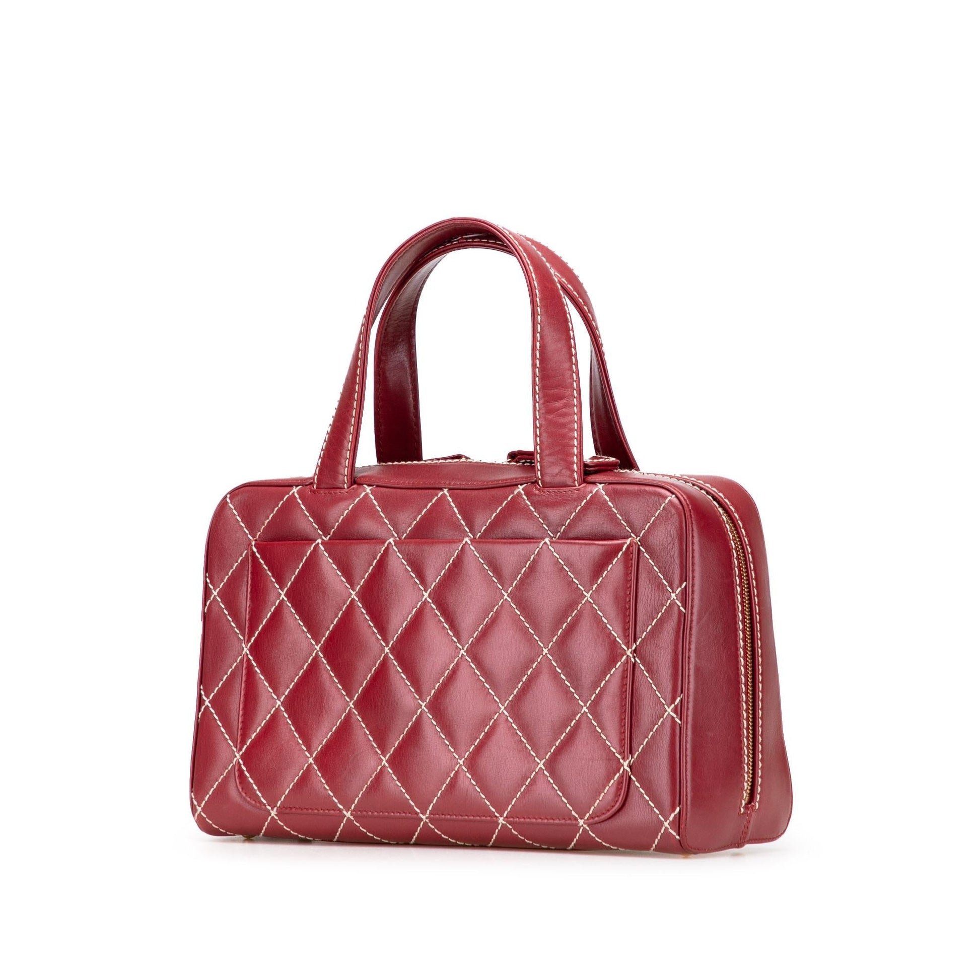 Chanel CC Lambskin Wild Stitch Handbag Handbag 1