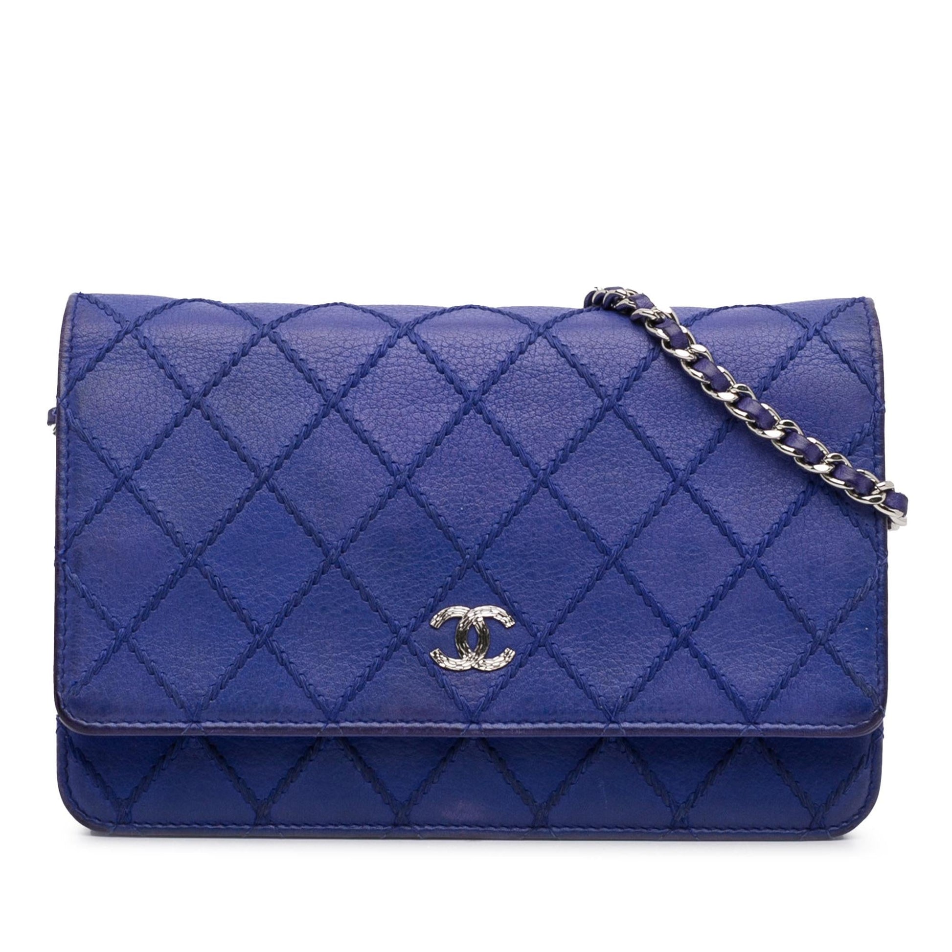 Chanel CC Lambskin Wild Stitch on SHG-IF20c2 Wallet Case