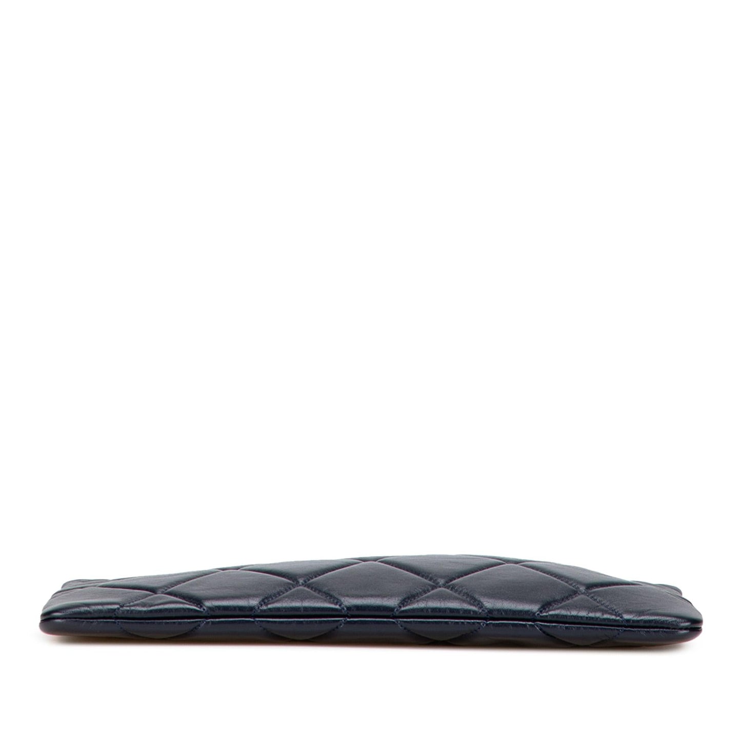 Chanel CC Quilted Lambskin O Clutch Bag