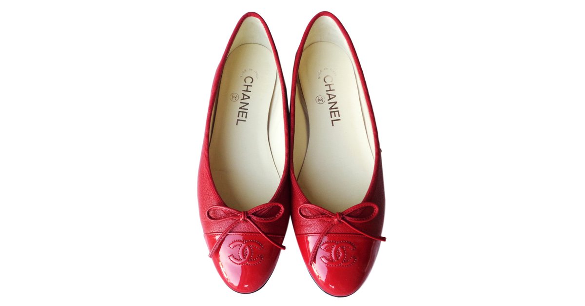 Chanel Cc Leather Ballerina Flats Bag