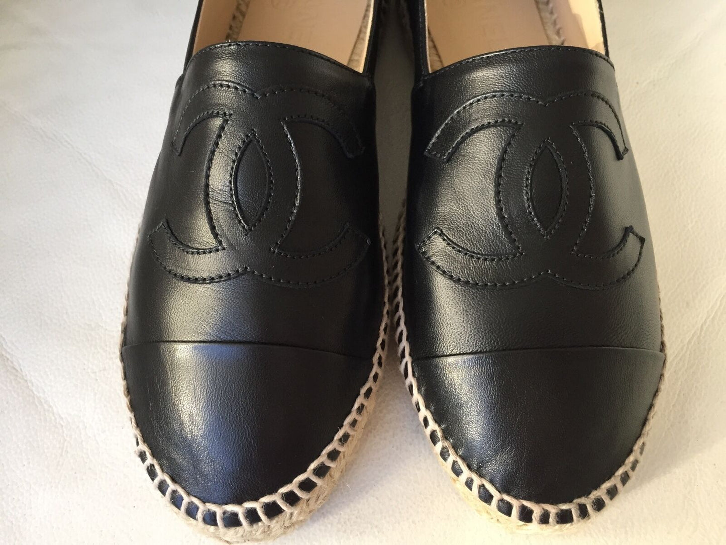Chanel CC Lambskin Espadrilles Women Shoes