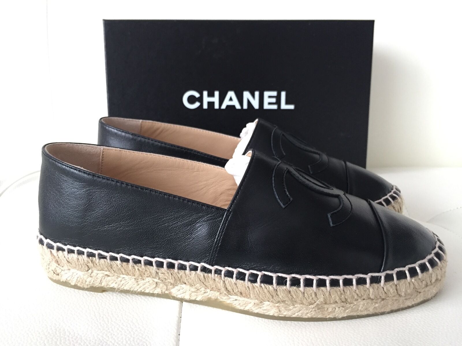 Chanel Cc Lambskin Espadrilles Bag
