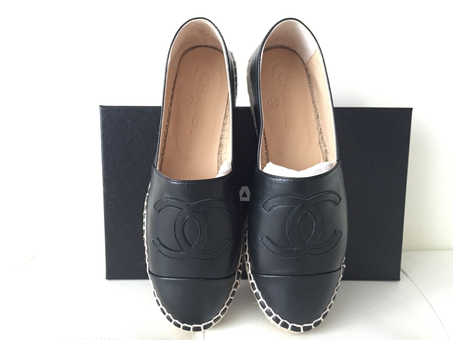 Chanel CC Lambskin Espadrilles Women Shoes