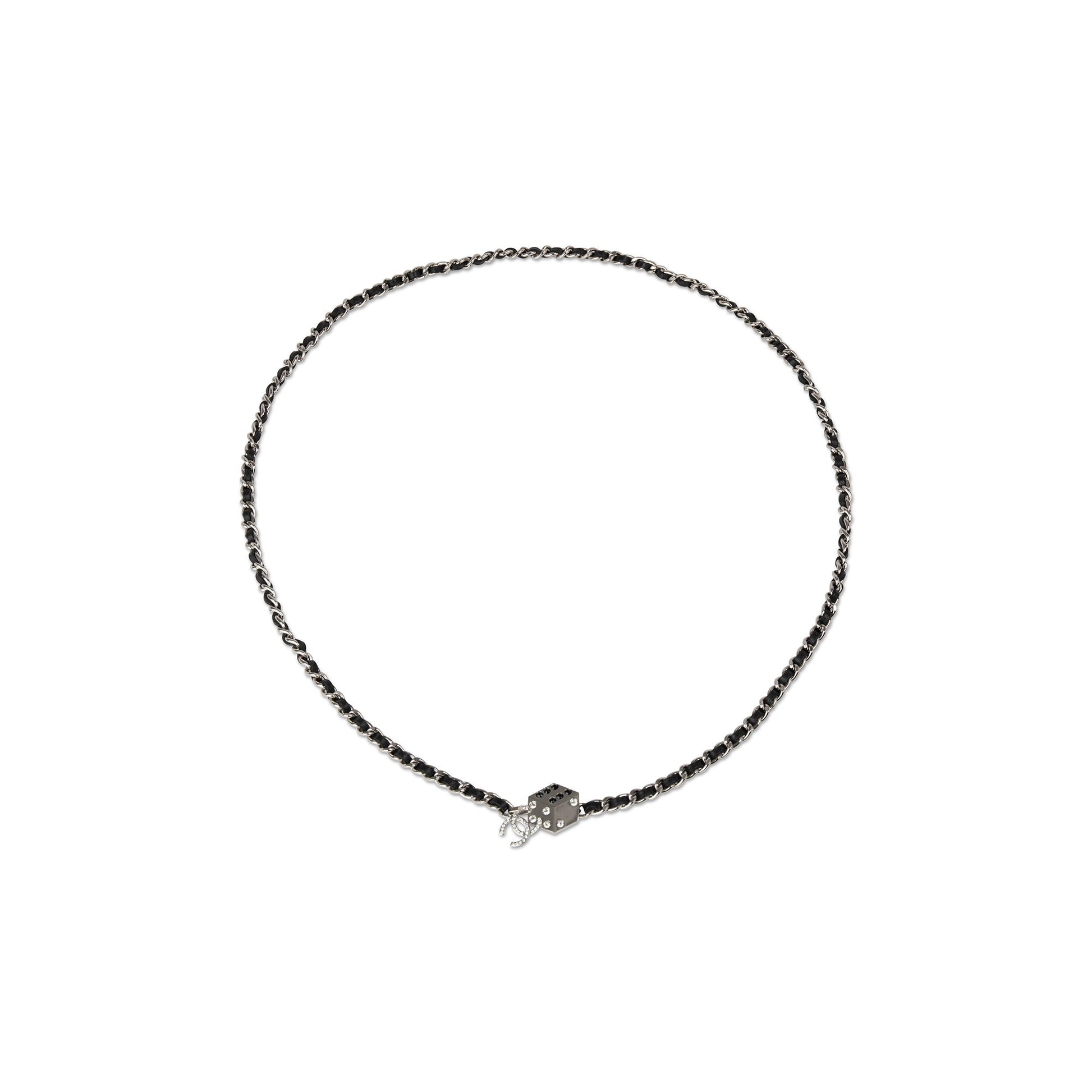 Chanel CC Logo Dice -Link & Leather Belt