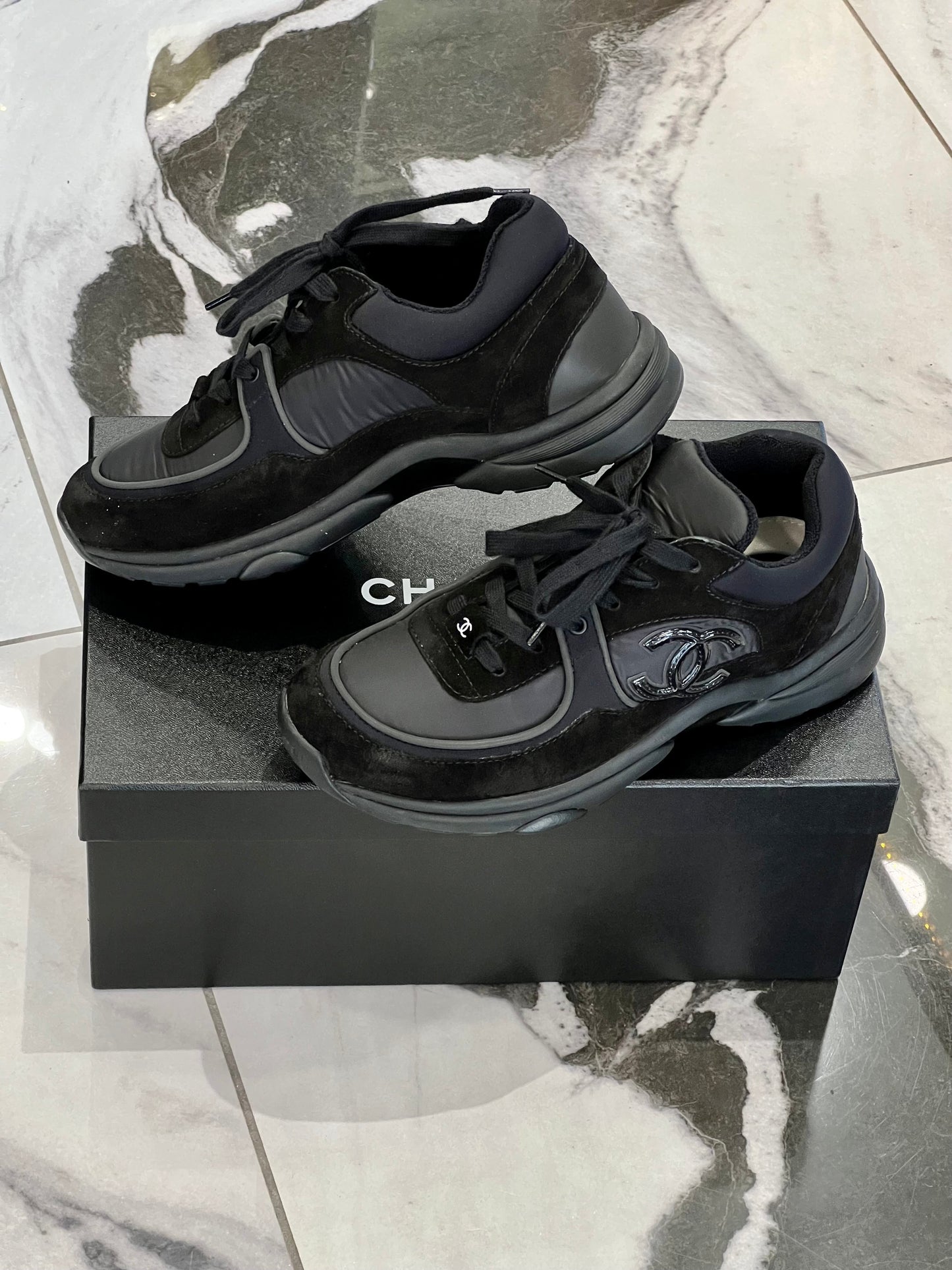 Chanel CC Low Top Trainers