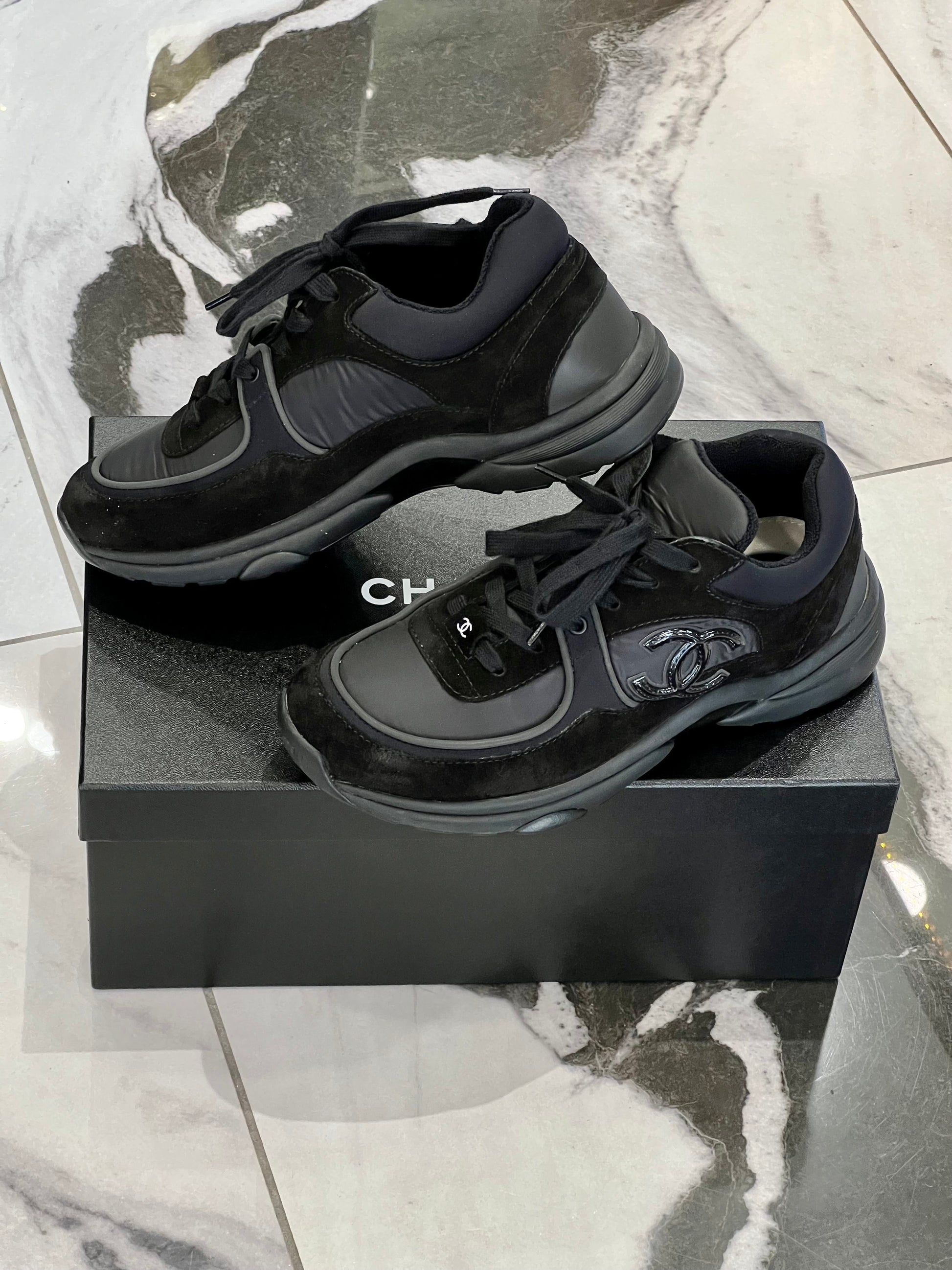 Chanel CC Low Top Trainers