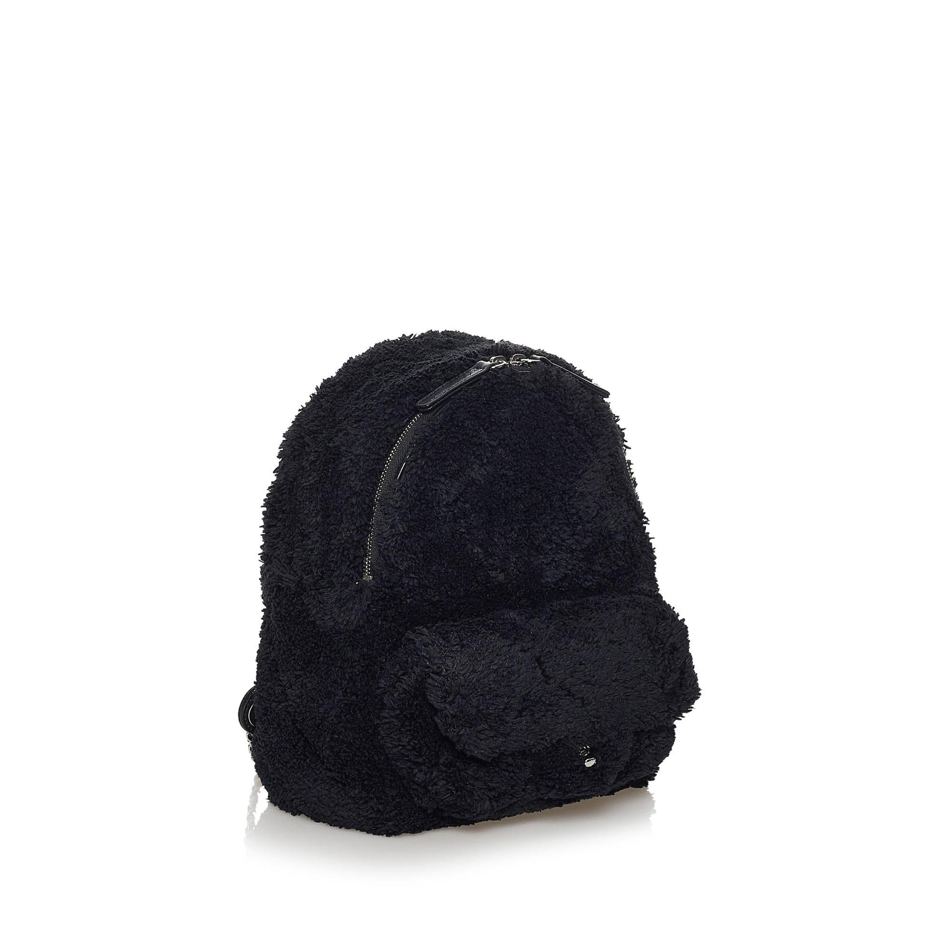 Chanel CC Matelasse Mixed Fiber Backpack SHG-mmMxHr