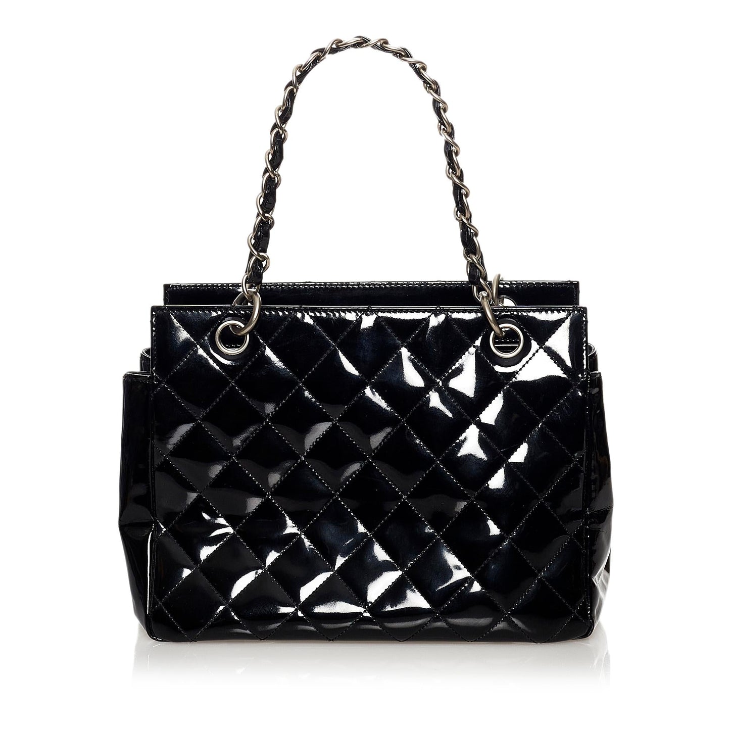 Chanel CC Matelasse Patent SHG Leather Handbag