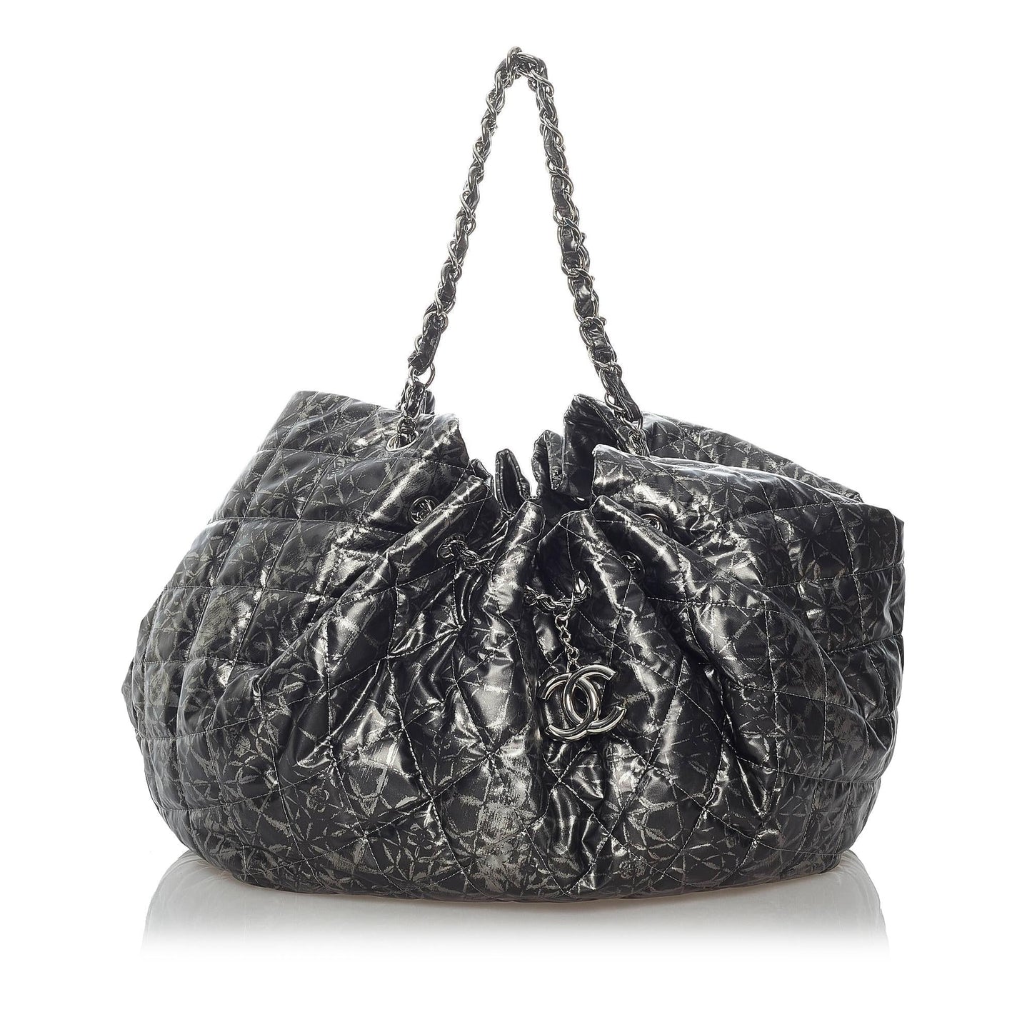 Chanel CC Matelasse Patent SHG Leather Shoulder Bag