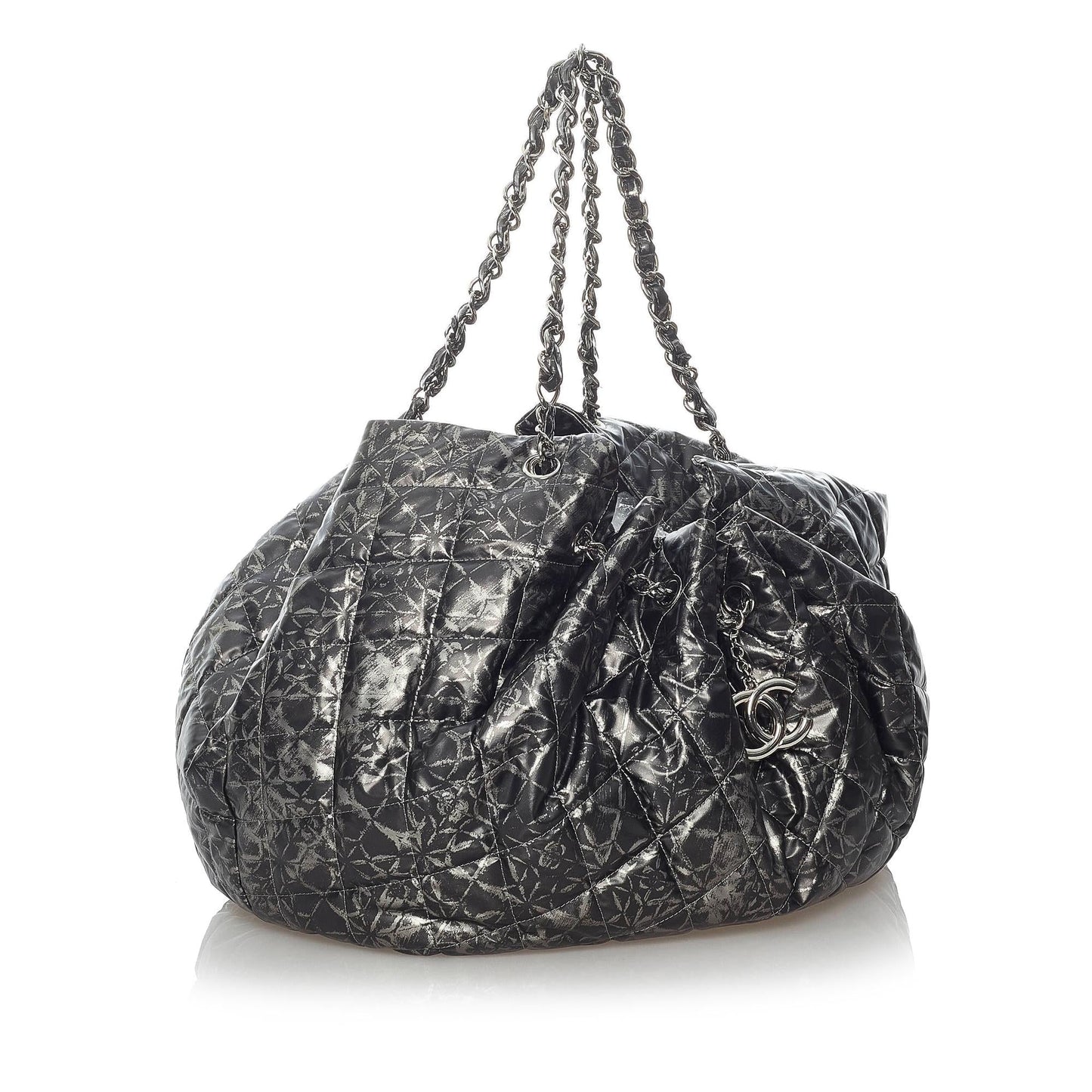 Chanel CC Matelasse Patent SHG Leather Shoulder Bag