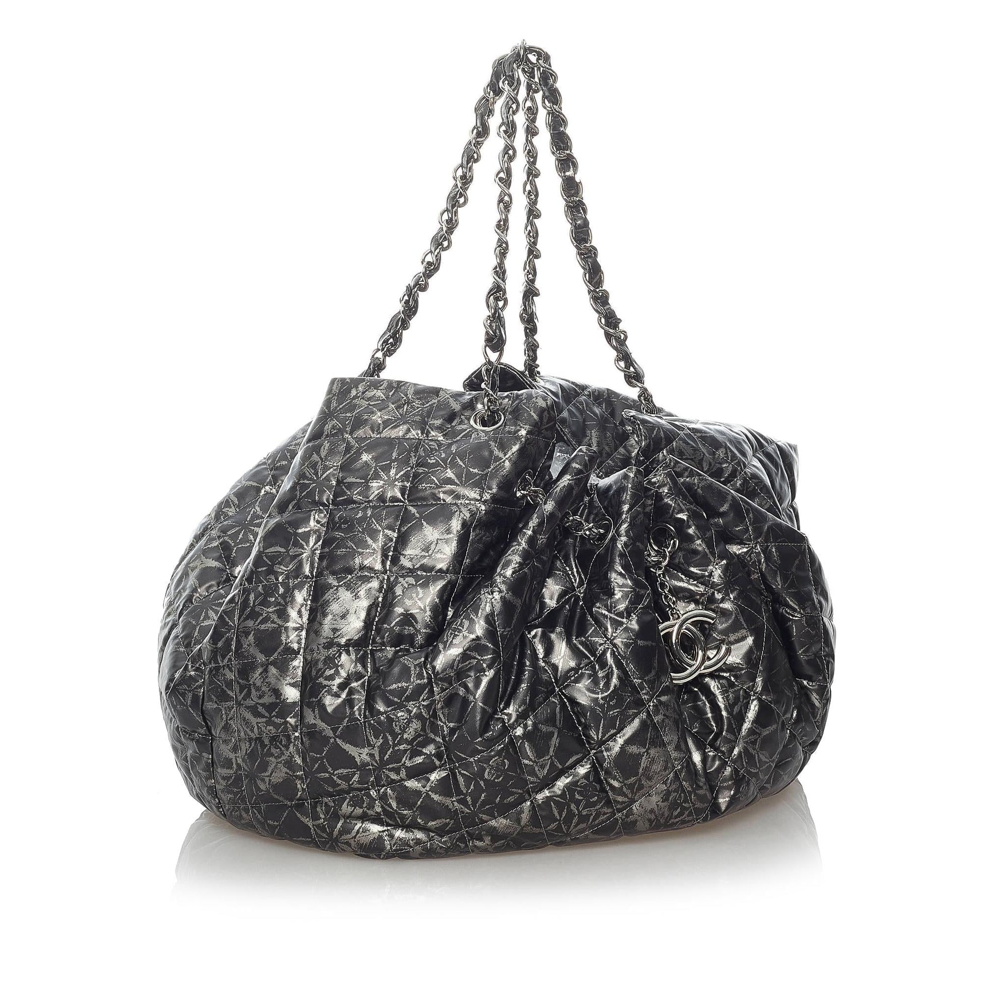Chanel CC Matelasse Patent SHG Leather Shoulder Bag