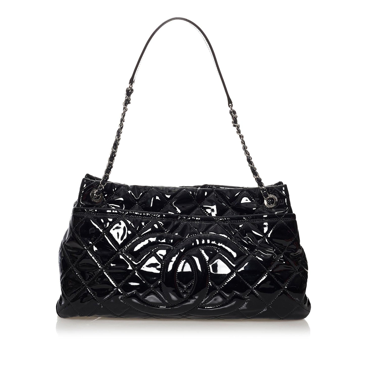 Chanel CC Matelasse Patent SHG-3SUgOV Leather Shoulder Bag