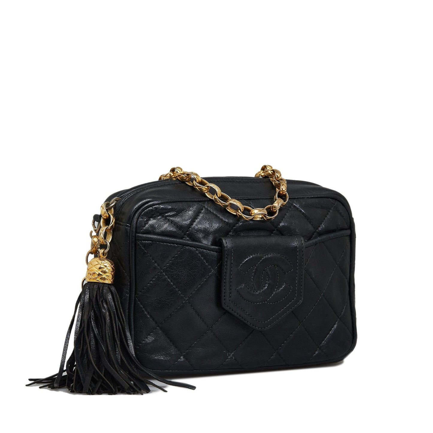 Chanel CC Matelasse Tassel Camera SHG-Y2qSSV Crossbody Bag