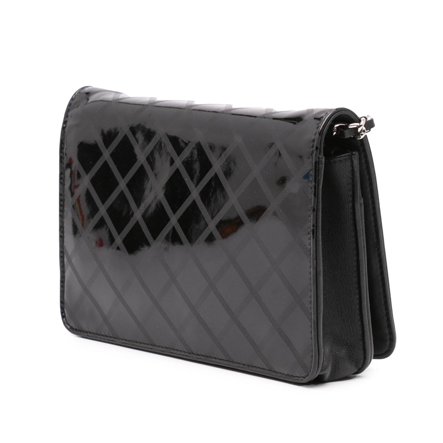 Chanel CC Patent Diamond On Wallet Case Chain 1