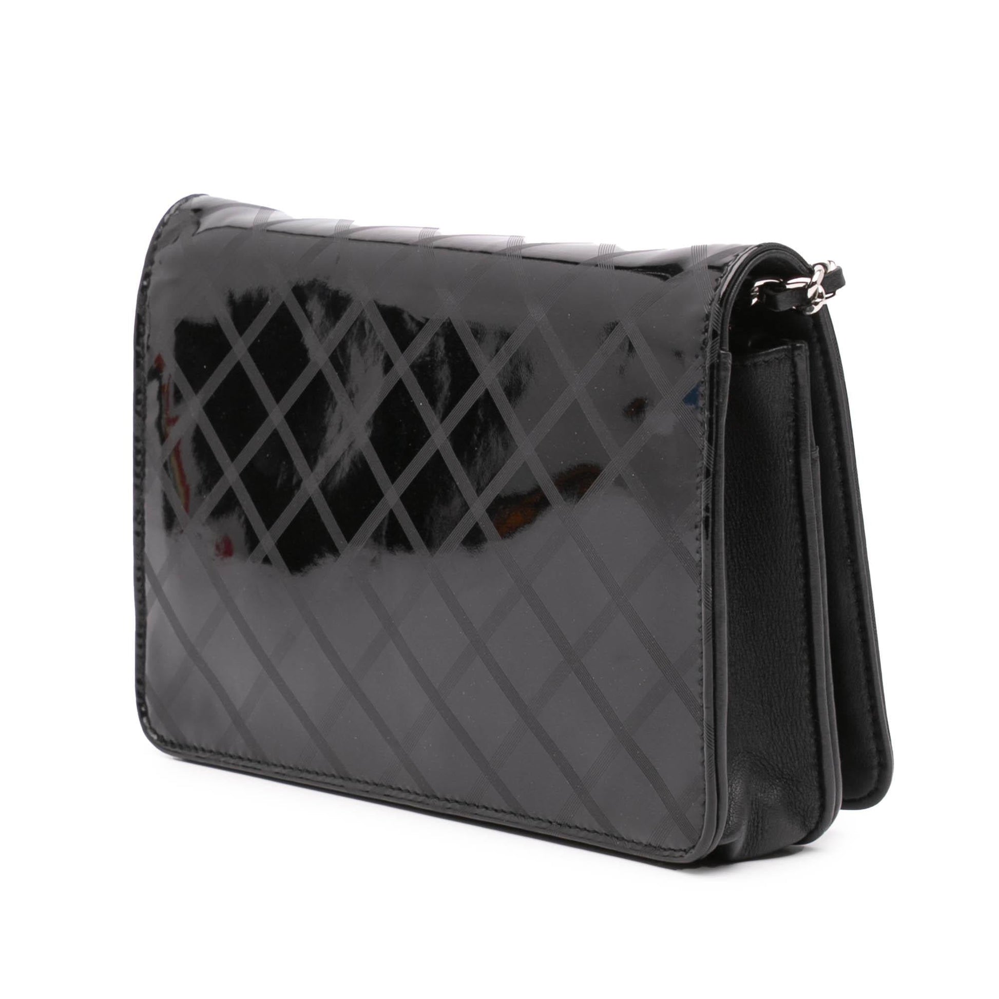 Chanel CC Patent Diamond On Wallet Case Chain 1