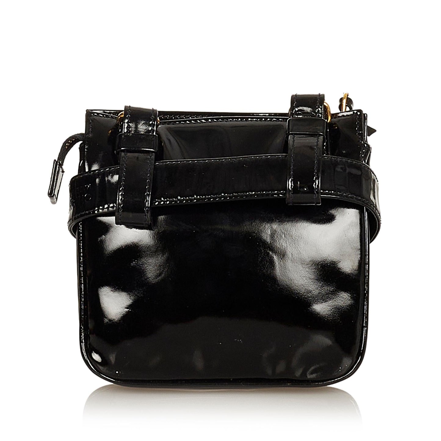 Chanel CC Patent Belt SHG Leather