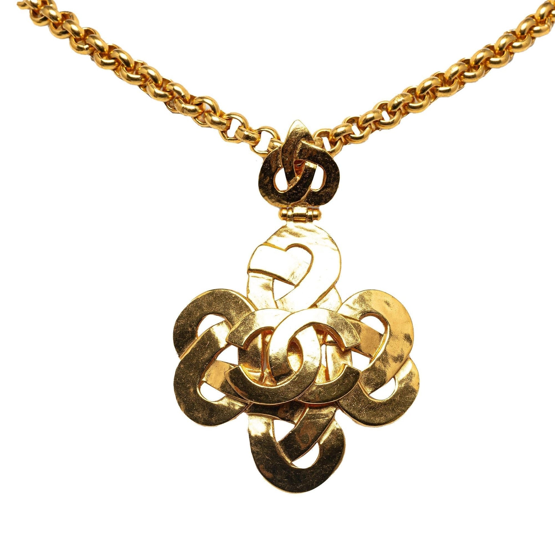 Chanel Cc Pendant Necklace (Shg-Zey7Gu)