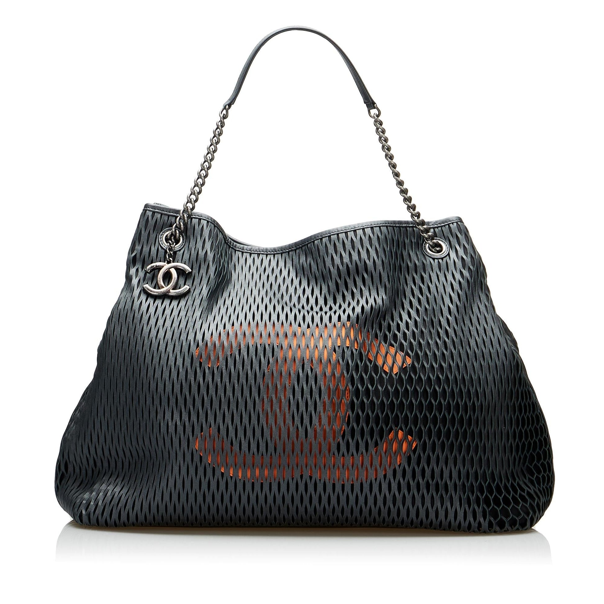 Chanel CC Perforated SHG-gDassU Leather Tote Bag