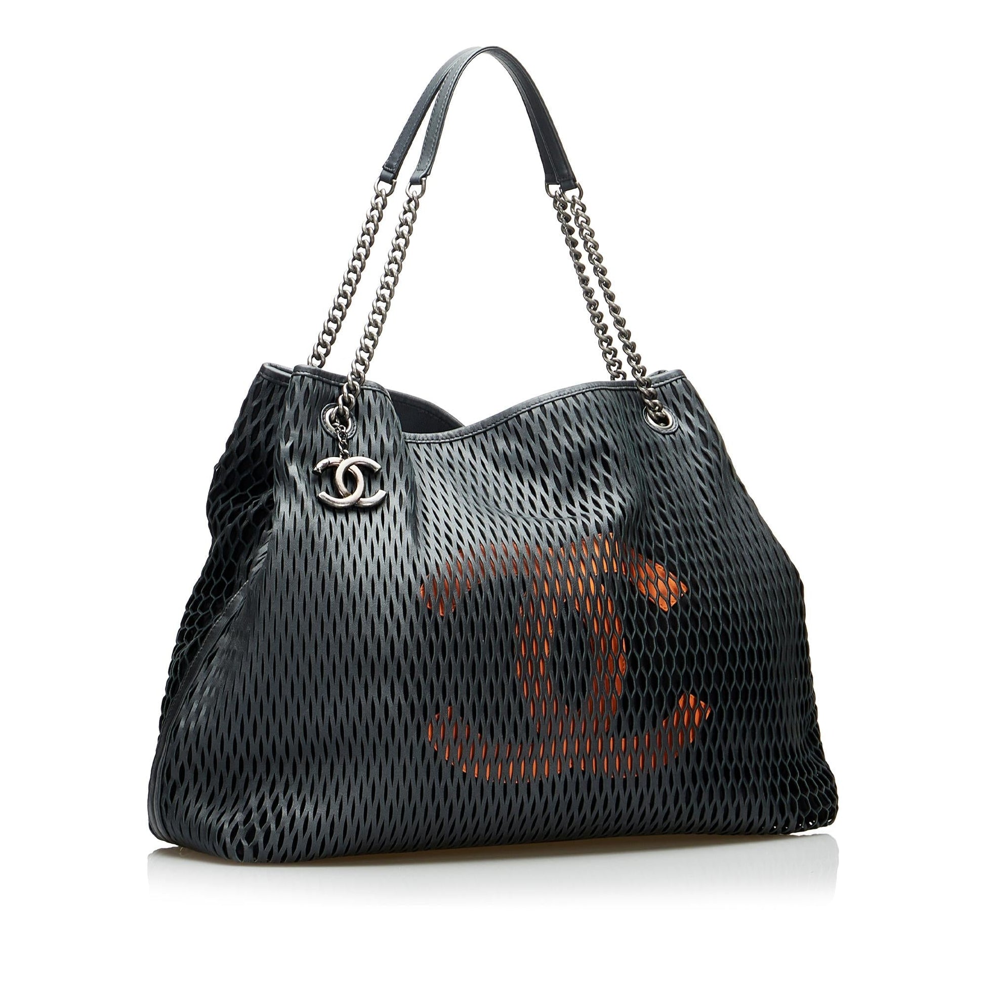 Chanel CC Perforated SHG-gDassU Leather Tote Bag