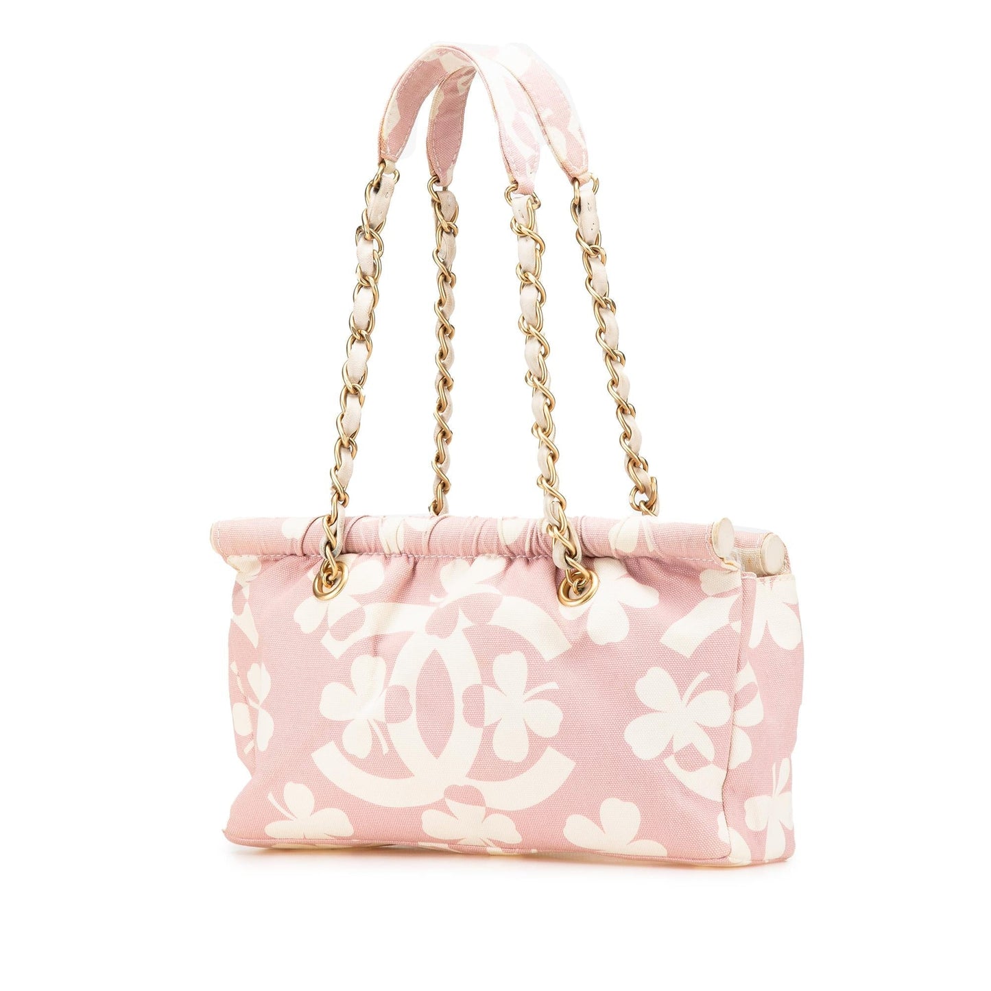 Chanel CC Printed Clover Canvas Shoulder Bag