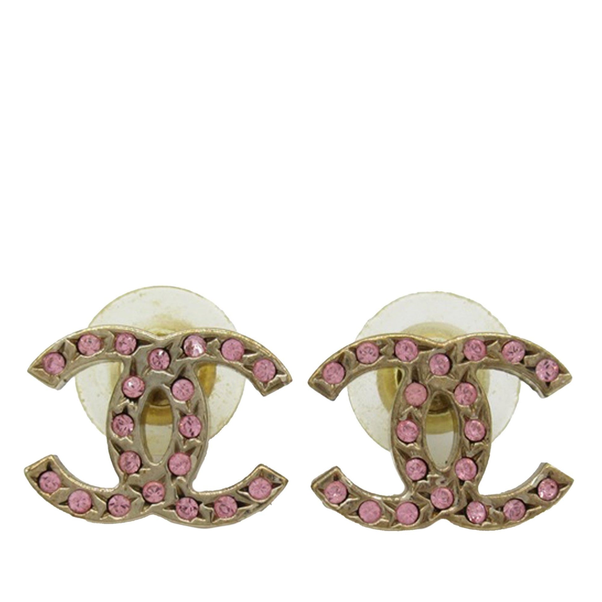 Chanel Cc Push Back Earrings (Shg-Apqv2X)