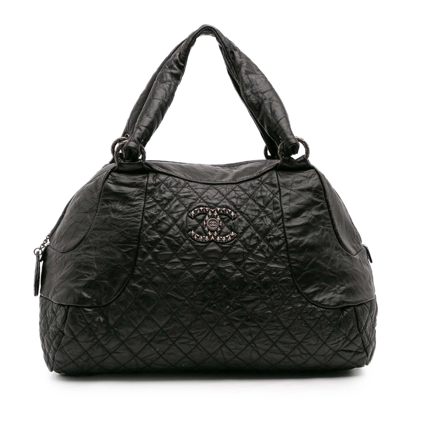 Chanel CC Quilted Aged Calfskin Coco Rider Handbag