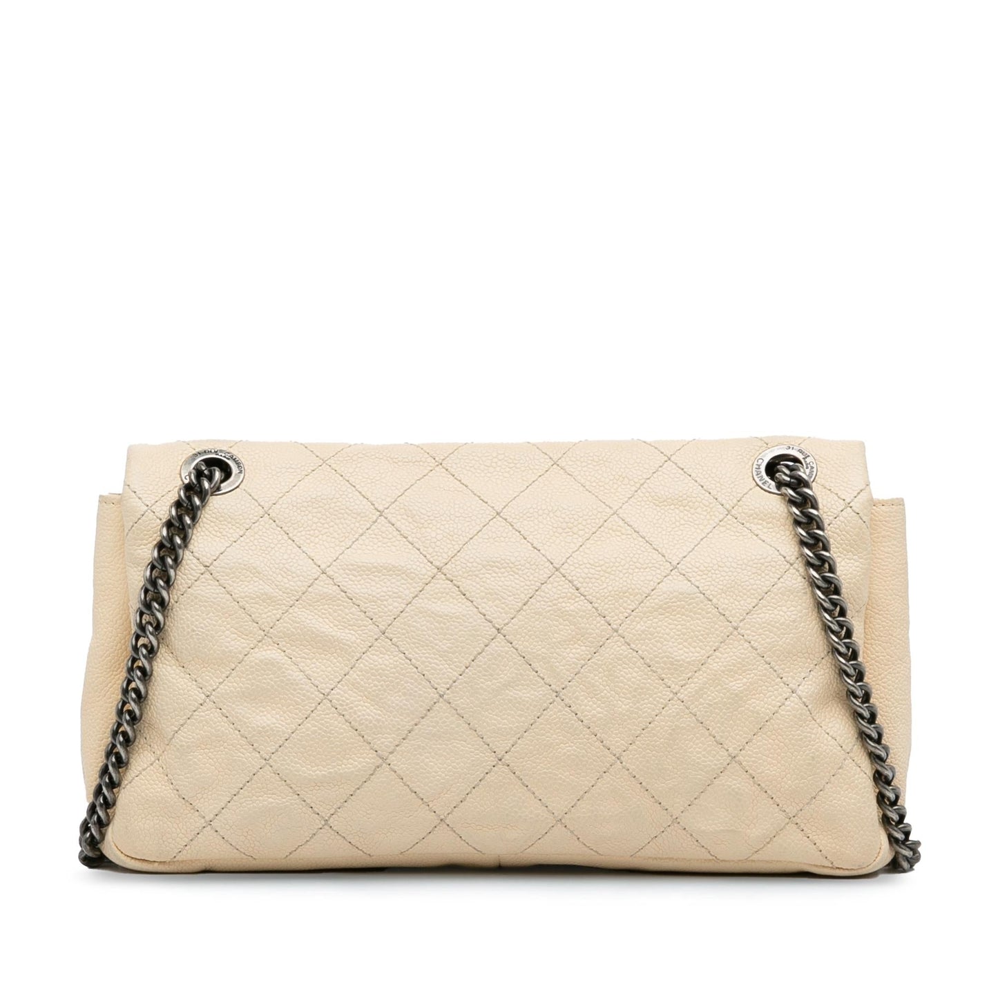 Chanel CC Quilted Aged Calfskin Flap SHG-nEKvVn Shoulder Bag