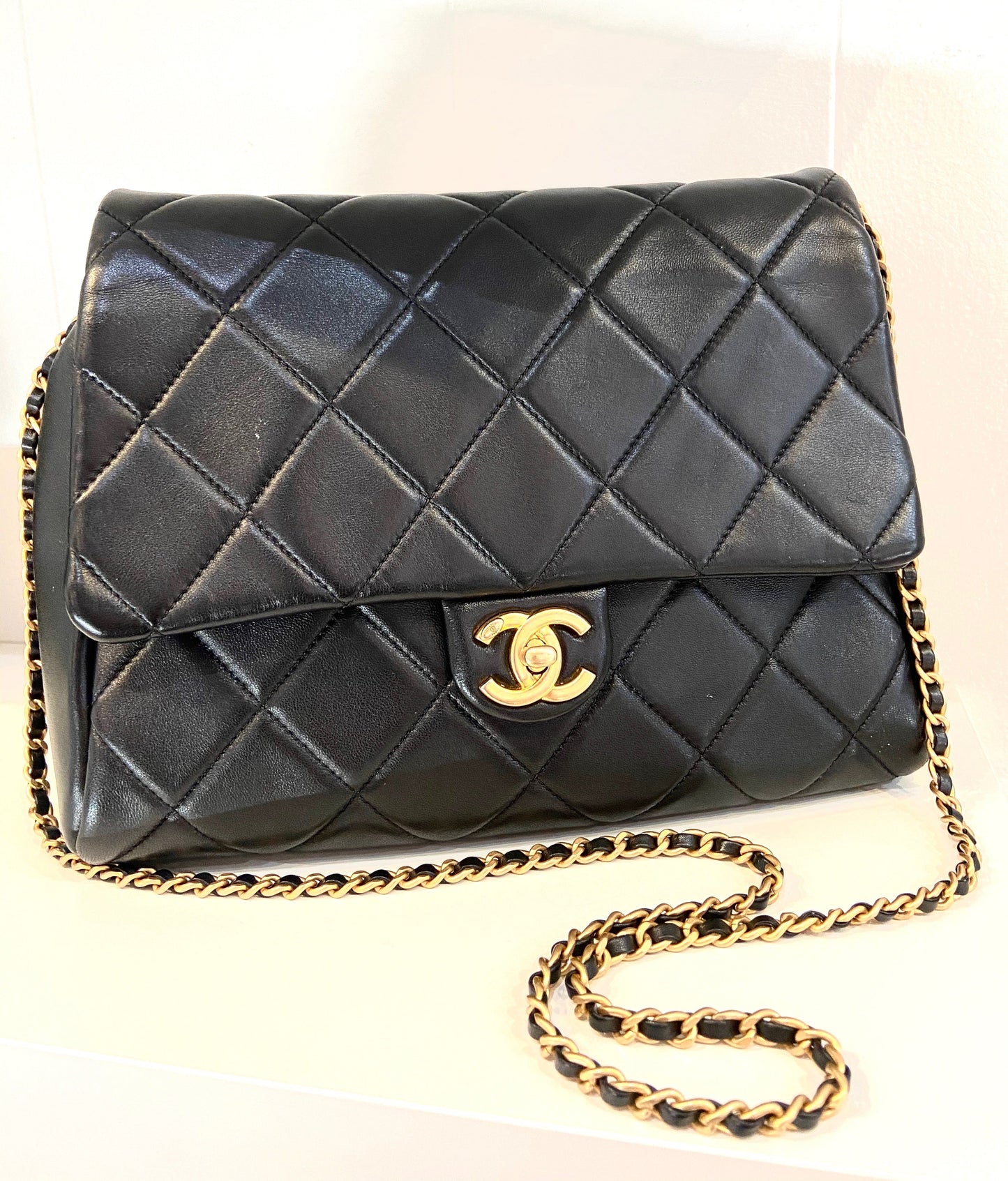 Chanel QUILTED LAMBSKIN FLAP Shoulder Bag