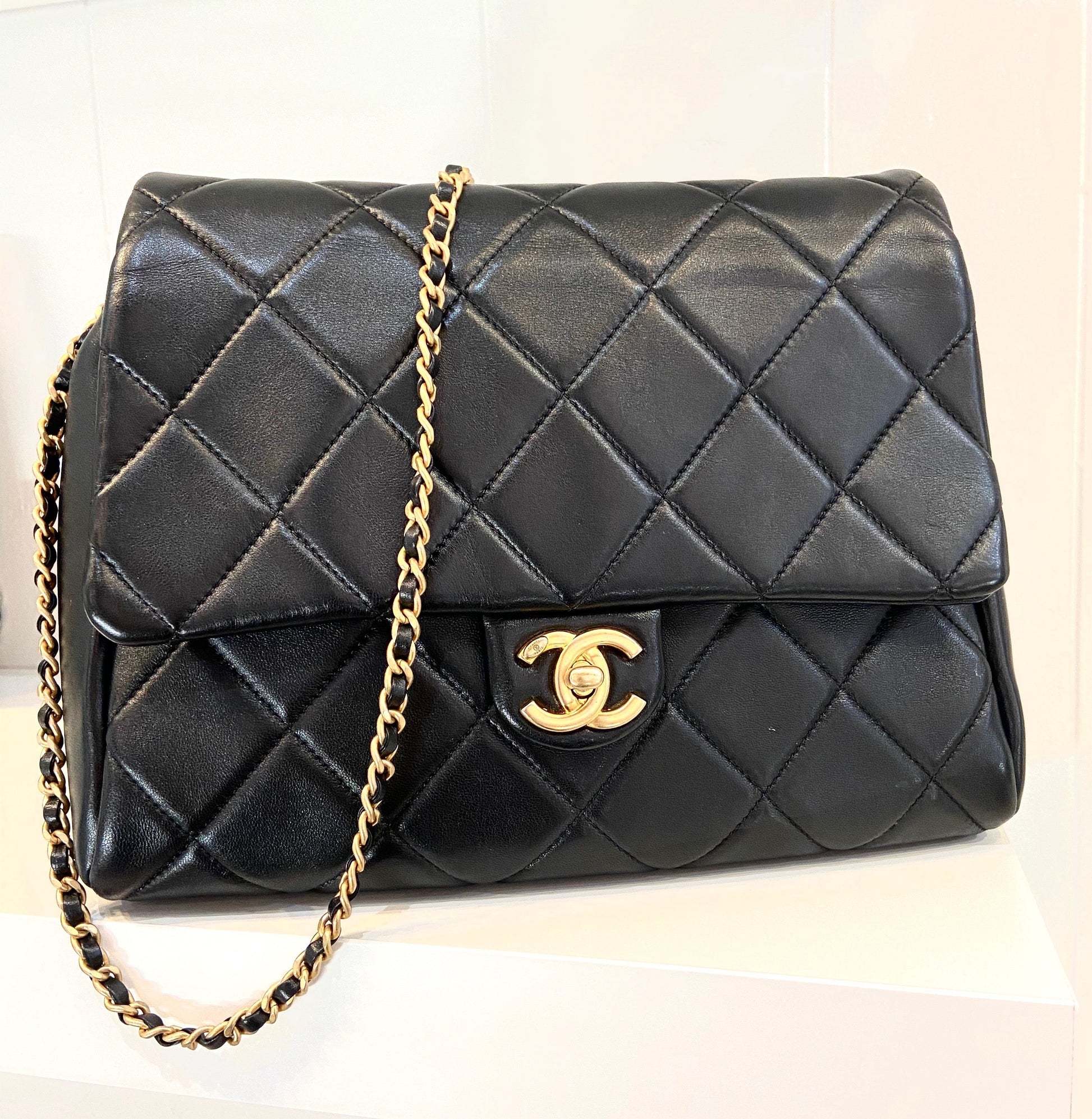 Chanel QUILTED LAMBSKIN FLAP Shoulder Bag