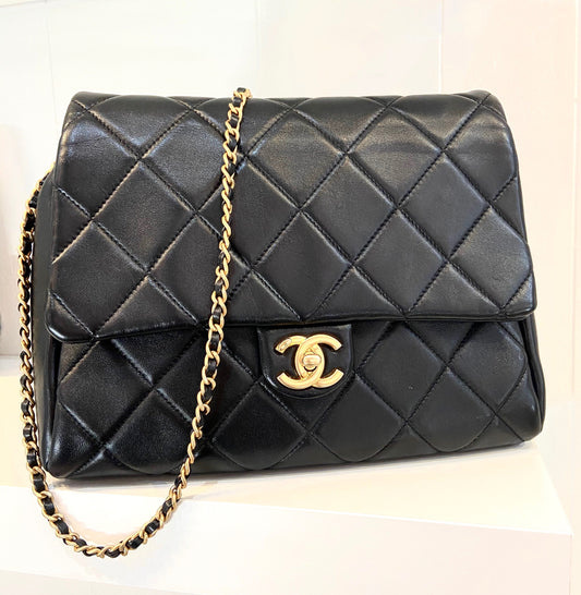 Chanel QUILTED LAMBSKIN FLAP Shoulder Bag