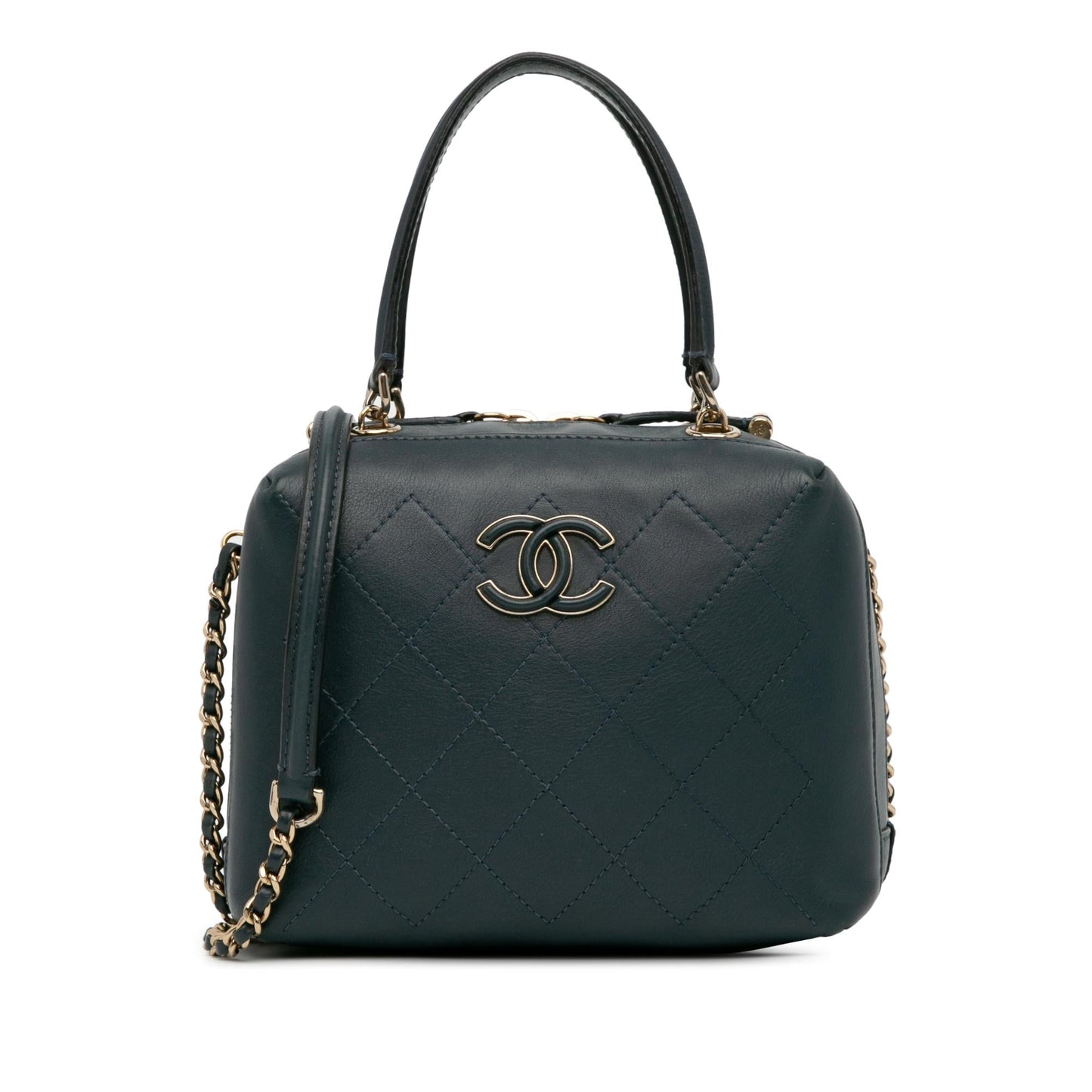 Chanel Cc Quilted Bullskin Vanity Case (Shg-3Wgpyn) Bag