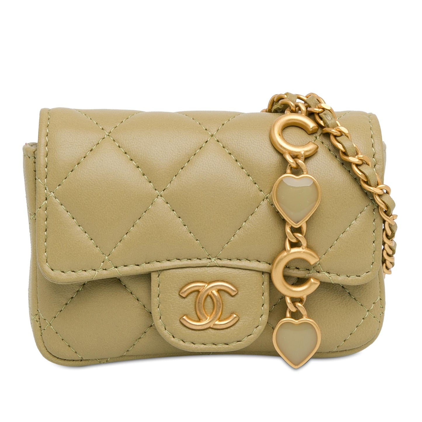 Chanel CC Quilted Calfskin Belt SHG-WnVN3d