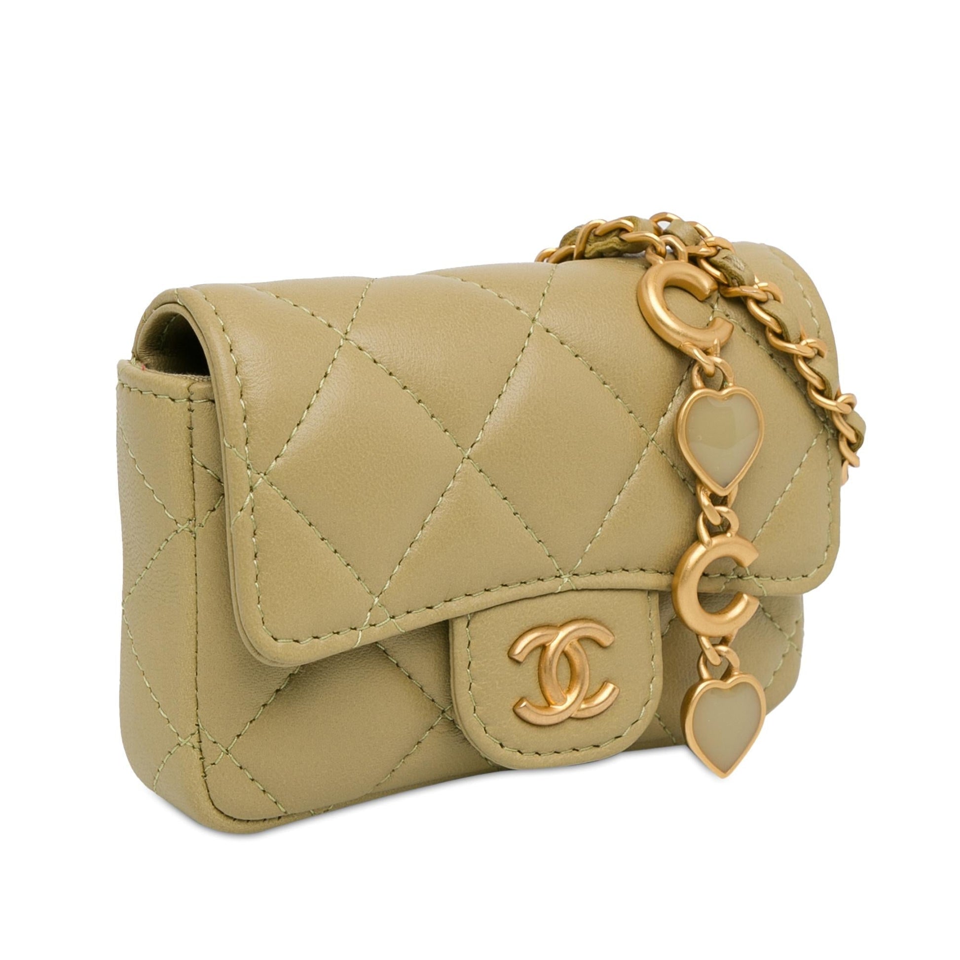 Chanel CC Quilted Calfskin Belt SHG-WnVN3d