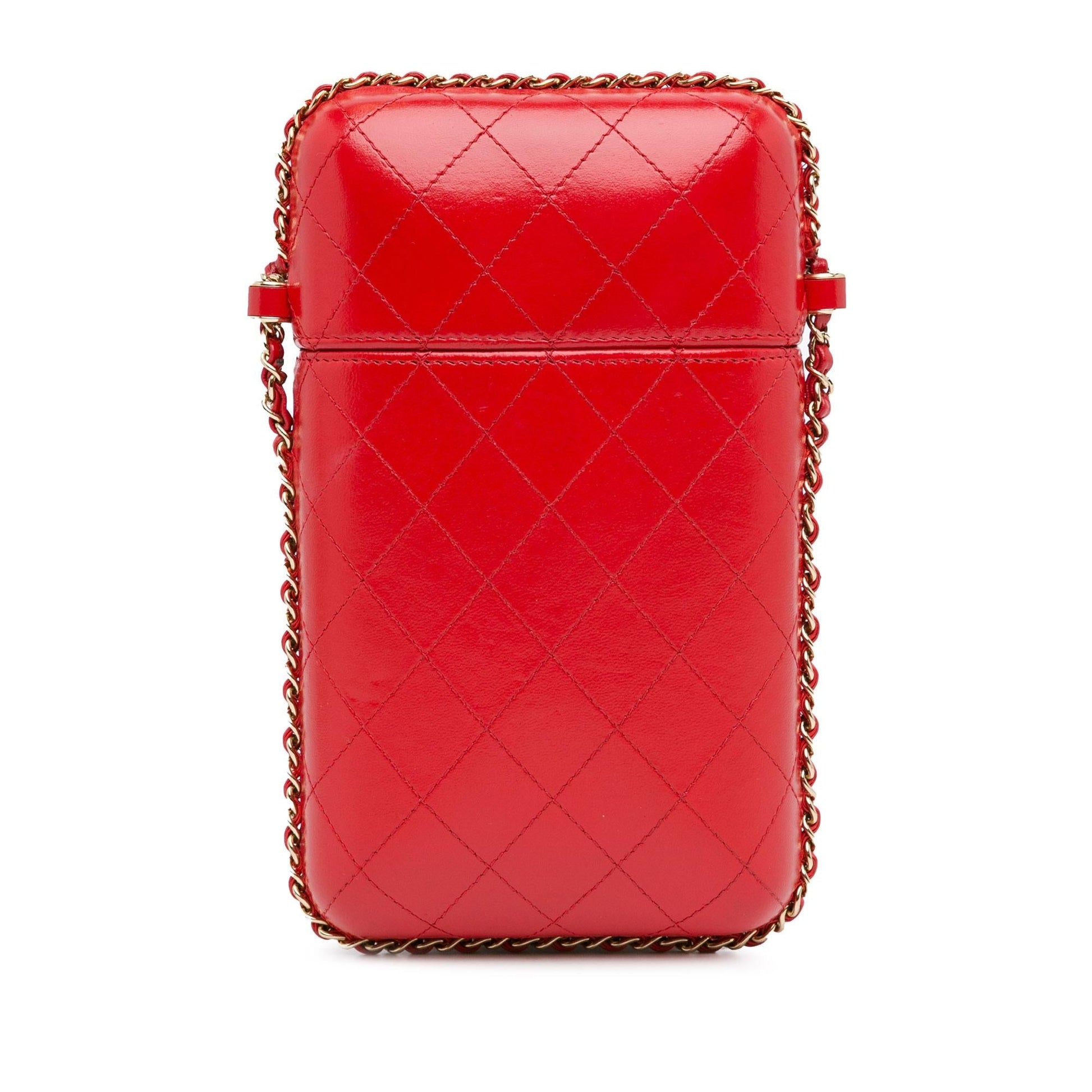 Chanel CC Quilted Calfskin Around Phone Holder Handbag Shg T9R9Nm