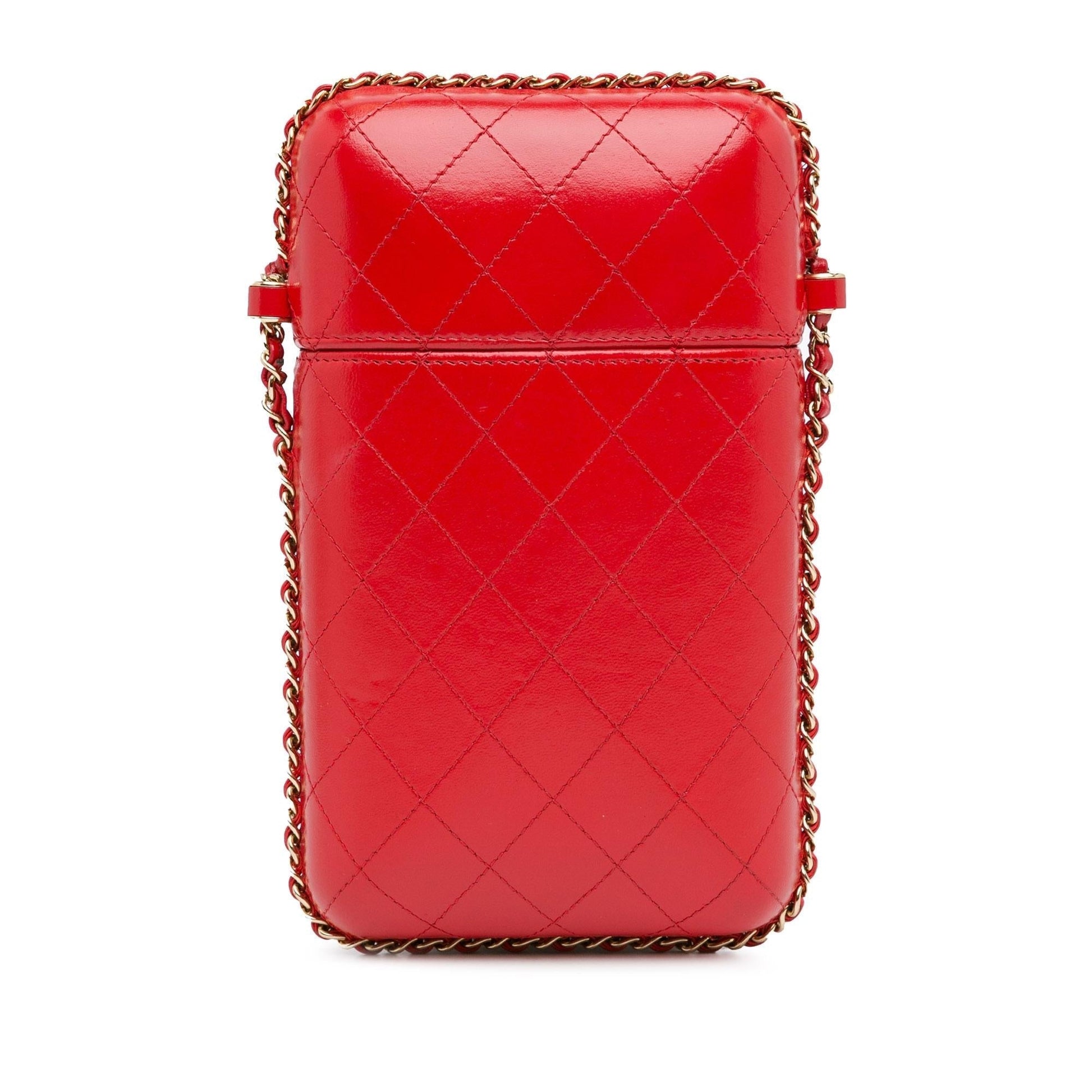 Chanel Cc Quilted Calfskin Chain Around Phone Holder (Shg-T9R9Nm) Bag