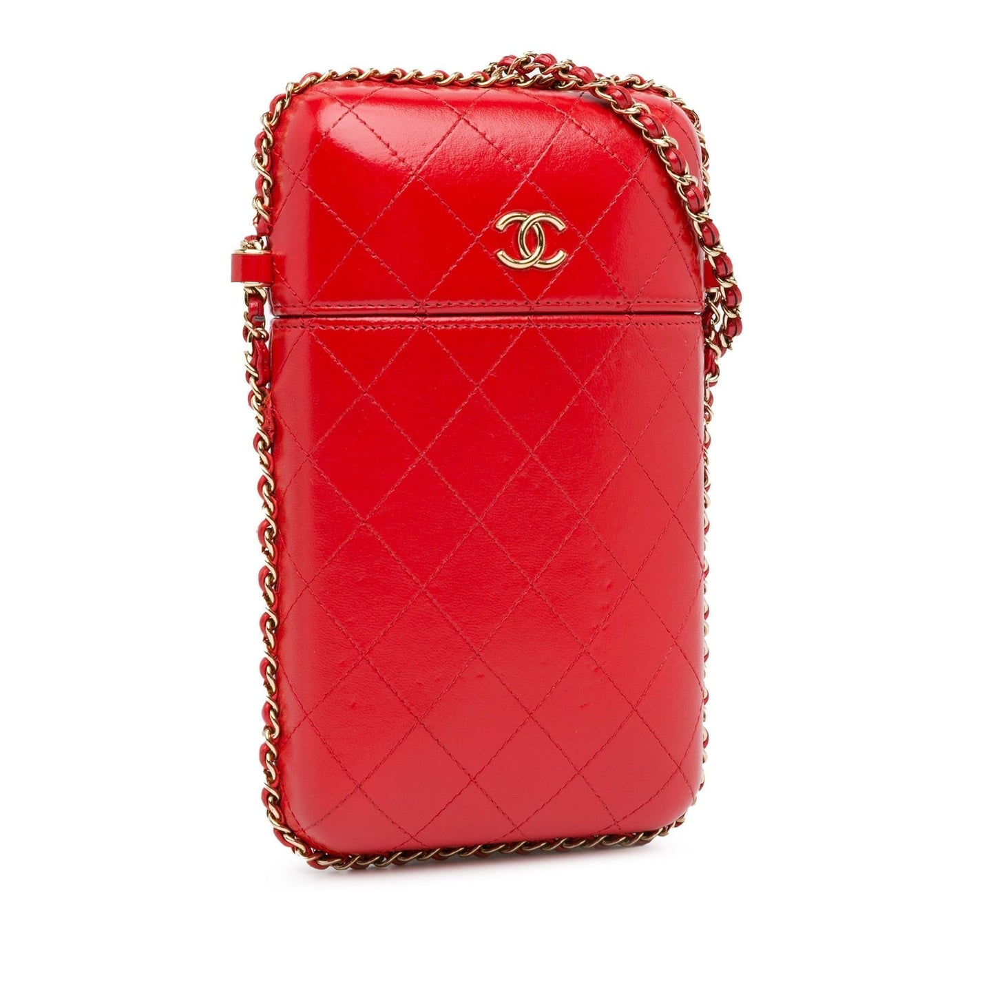 Chanel Cc Quilted Calfskin Chain Around Phone Holder (Shg-T9R9Nm) Bag