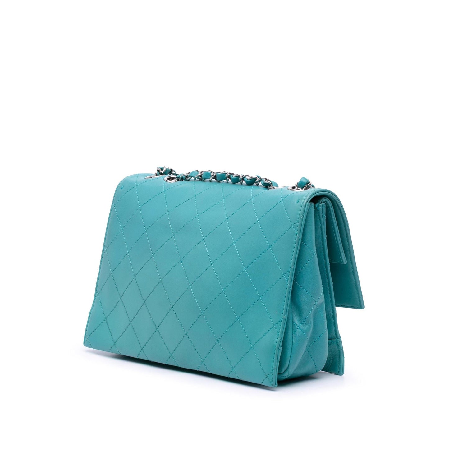 Chanel CC Quilted Calfskin Double Flap Handbag