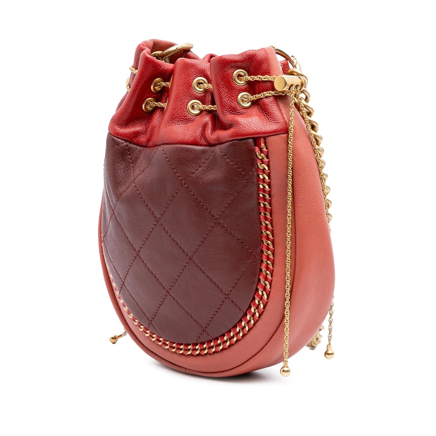 Chanel CC Quilted Calfskin Drawstring Bucket Jewelry