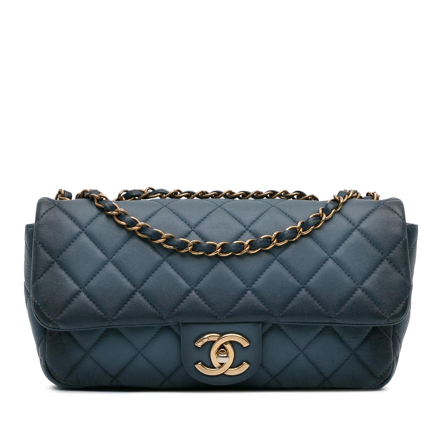 Chanel CC Quilted Calfskin Ombre Flap SHG-mJHtHE Handbag