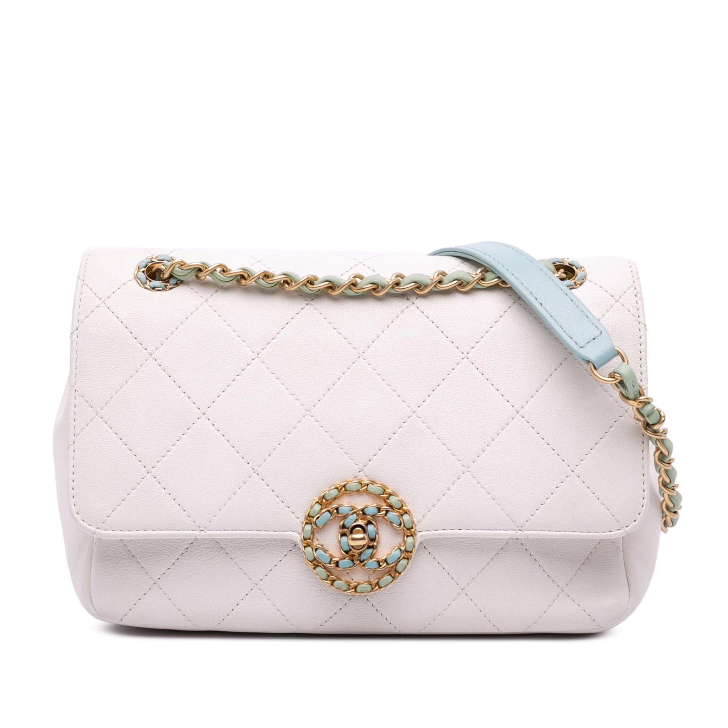 Chanel CC Quilted Calfskin Single Flap Handbag