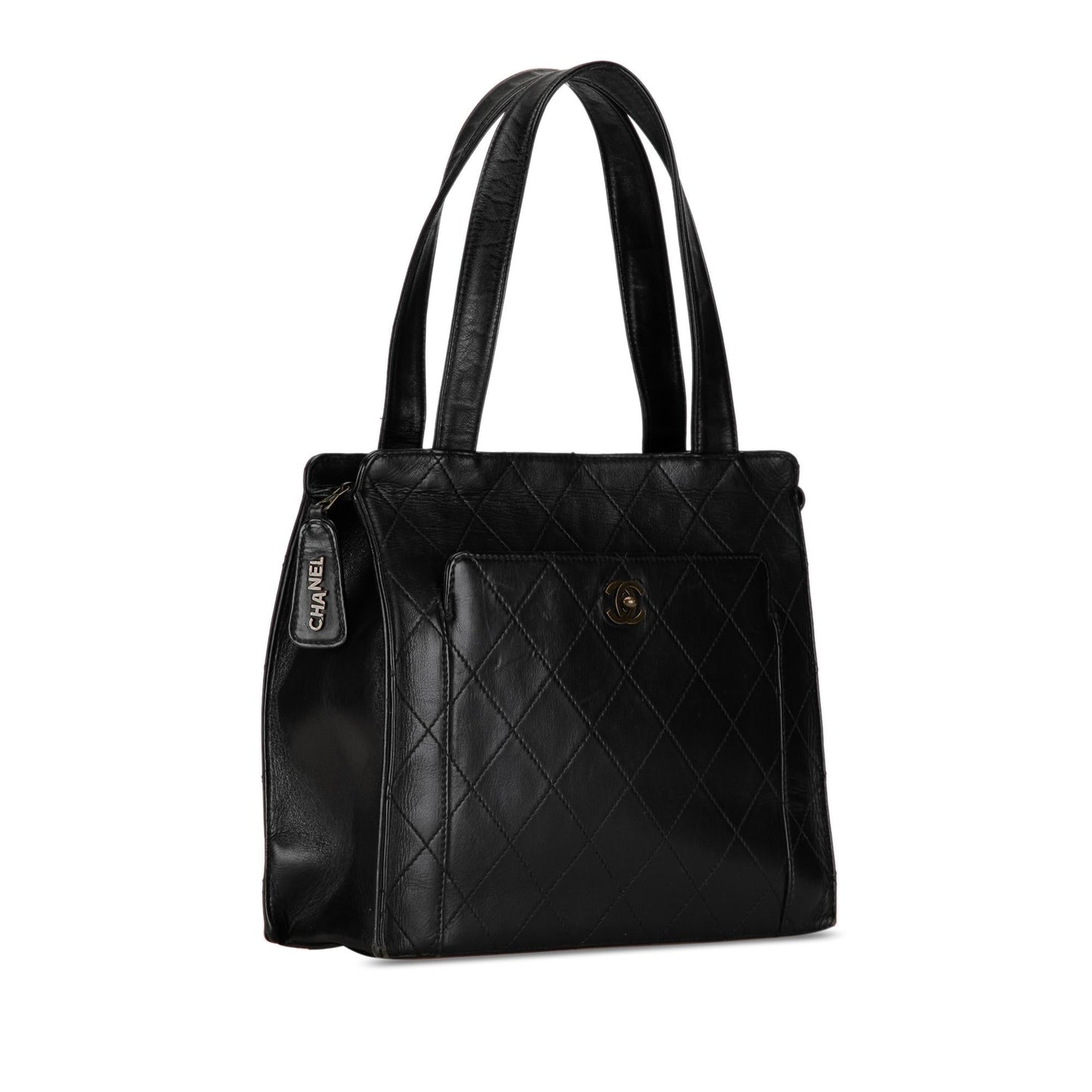 Chanel CC Quilted Calfskin SHG-0ZYubi Tote Bag