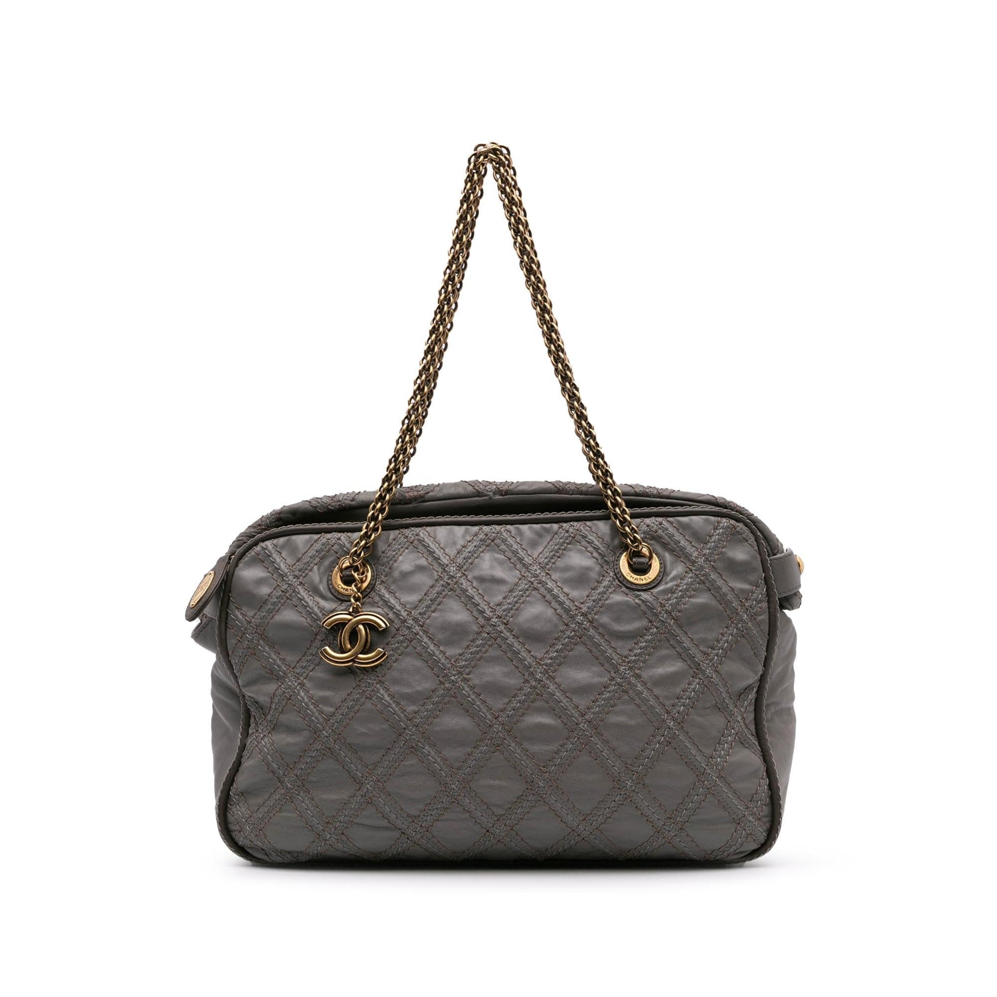 Chanel CC Quilted Calfskin Triptych Tote Bag Tote 1